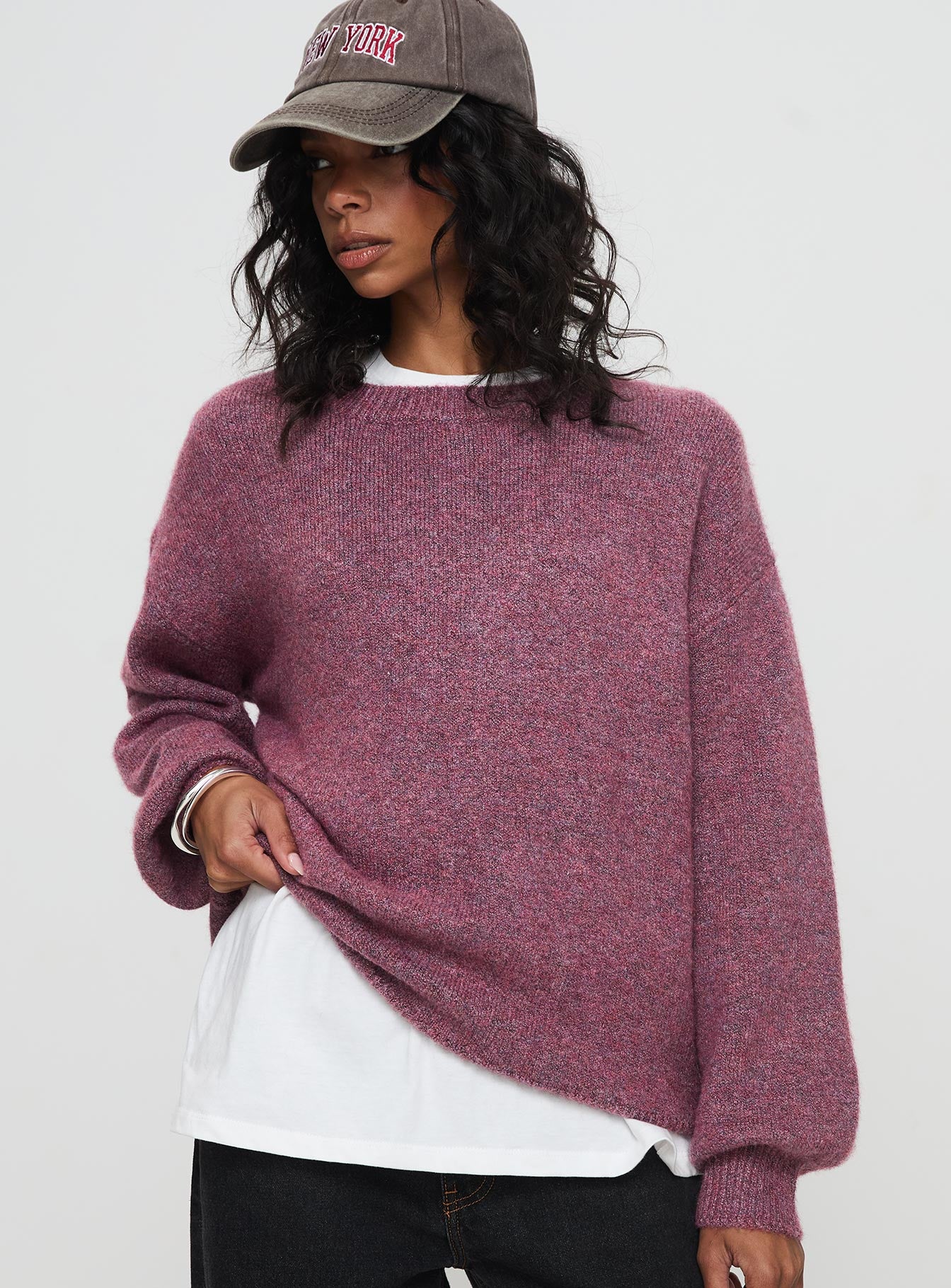 Ryanna Sweater Burgundy-Vipp Girl