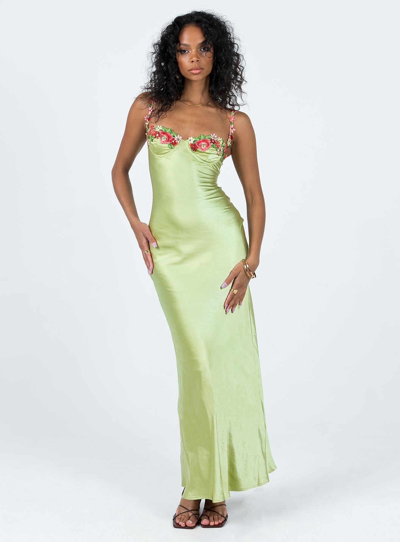 Kenzie Maxi Dress Green-Vipp Girl