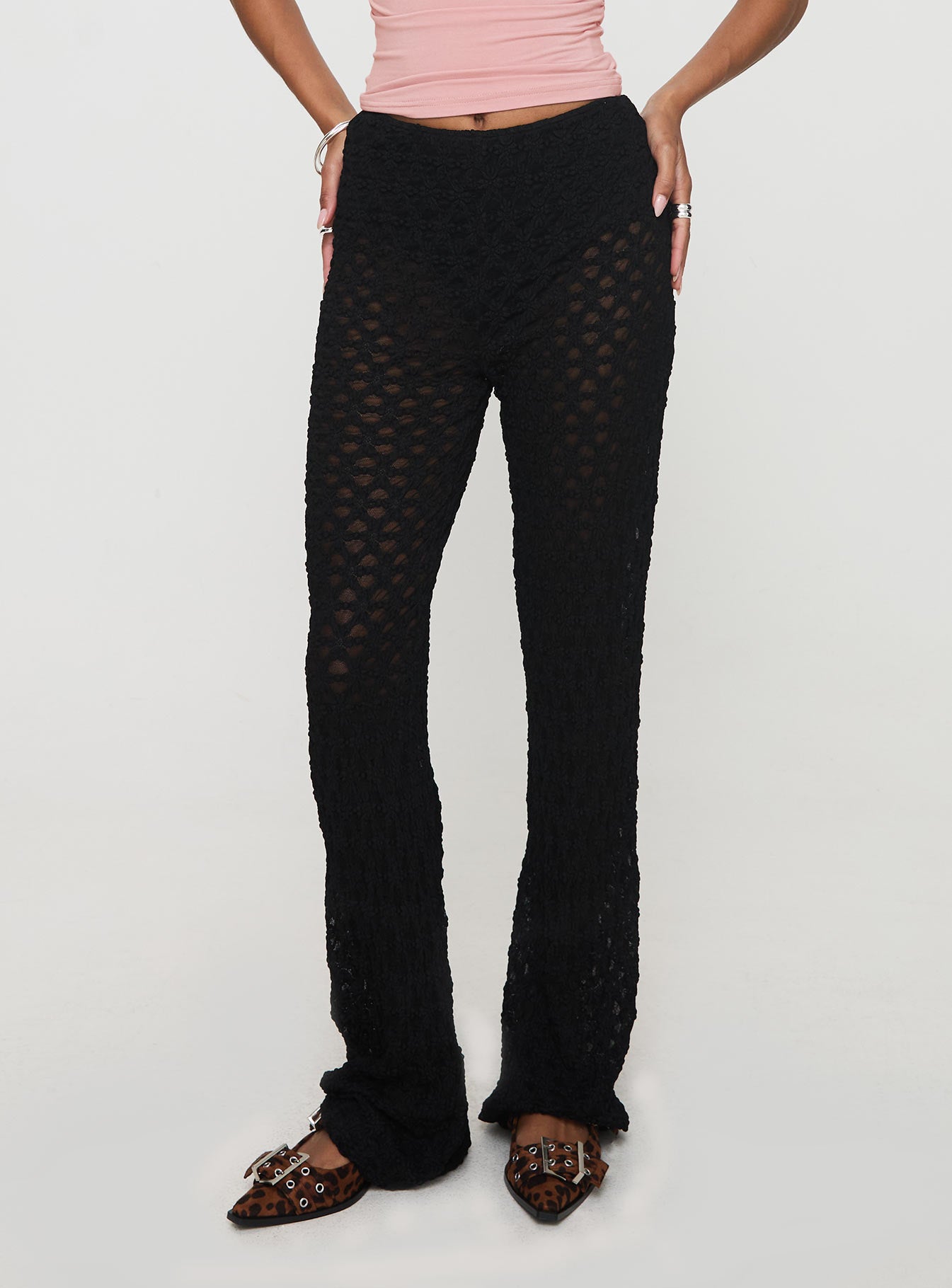 Call It What You Want Mesh Pants Black-Vipp Girl