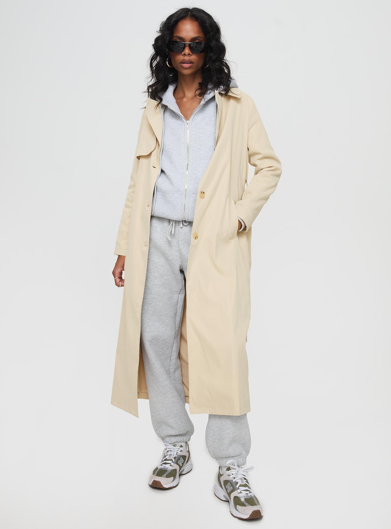 Haili Trench Coat Beige-Vipp Girl