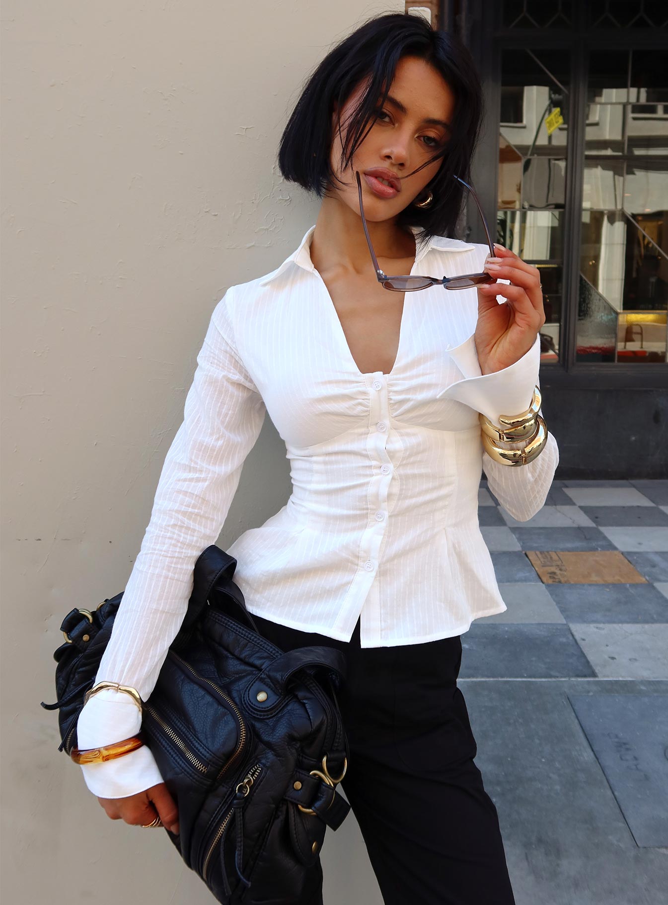 Elowenn Long Sleeve Top White-Vipp Girl