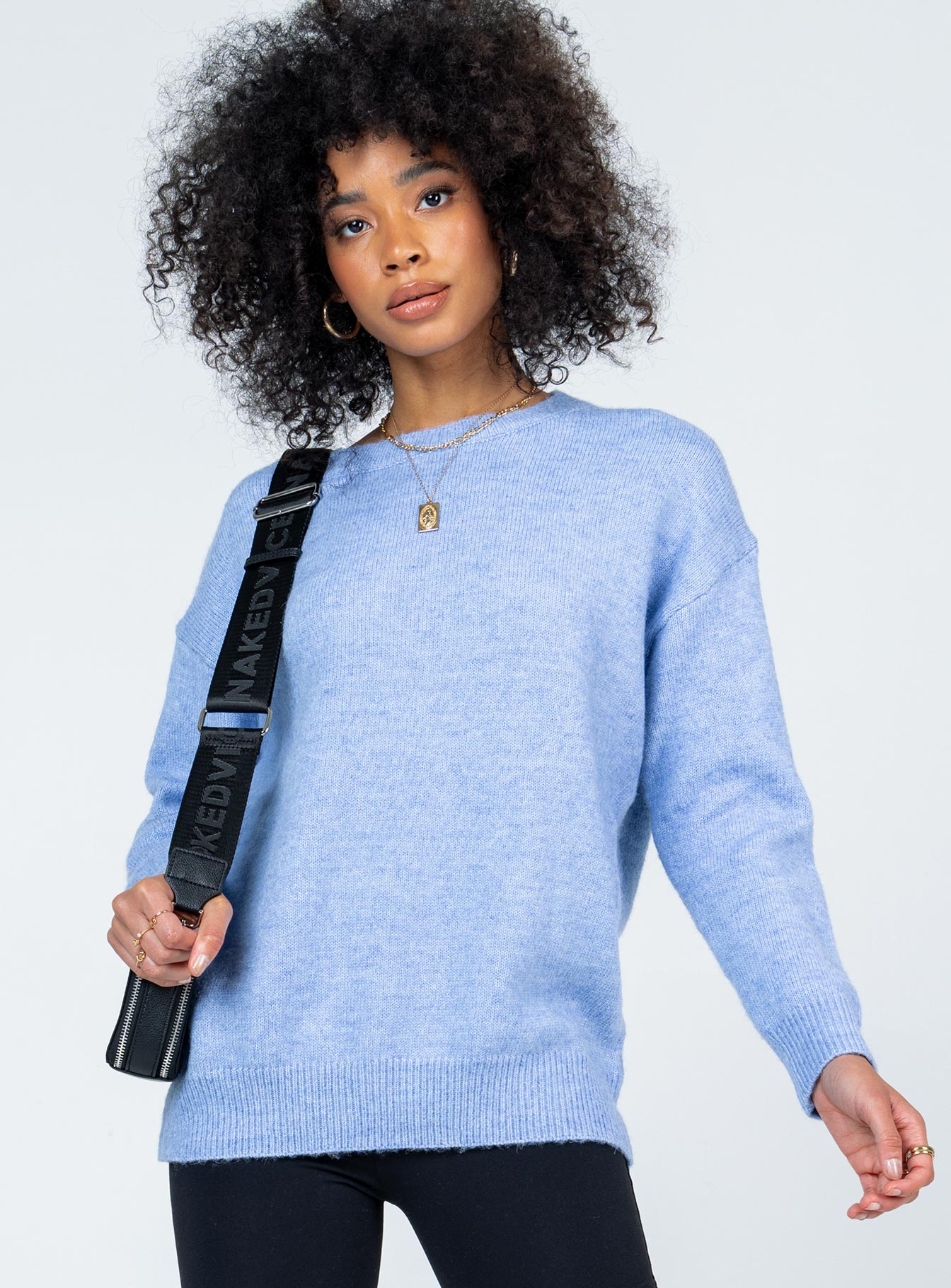 Kelsea Oversized Sweater Blue-Vipp Girl