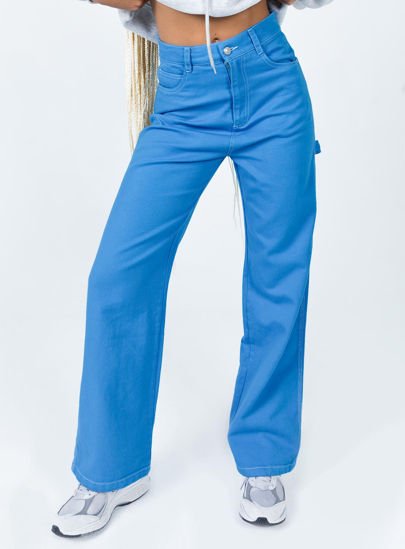 Leisure Straight Leg Jeans Blue-Vipp Girl