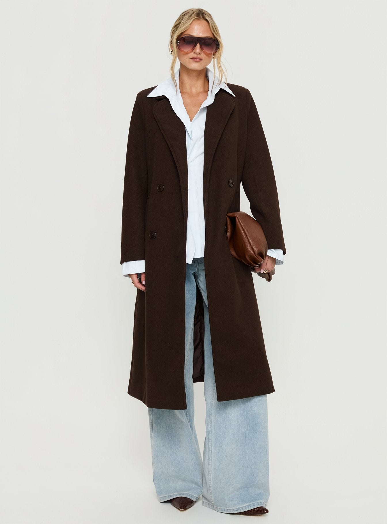 Prolific Longline Coat Brown-Vipp Girl