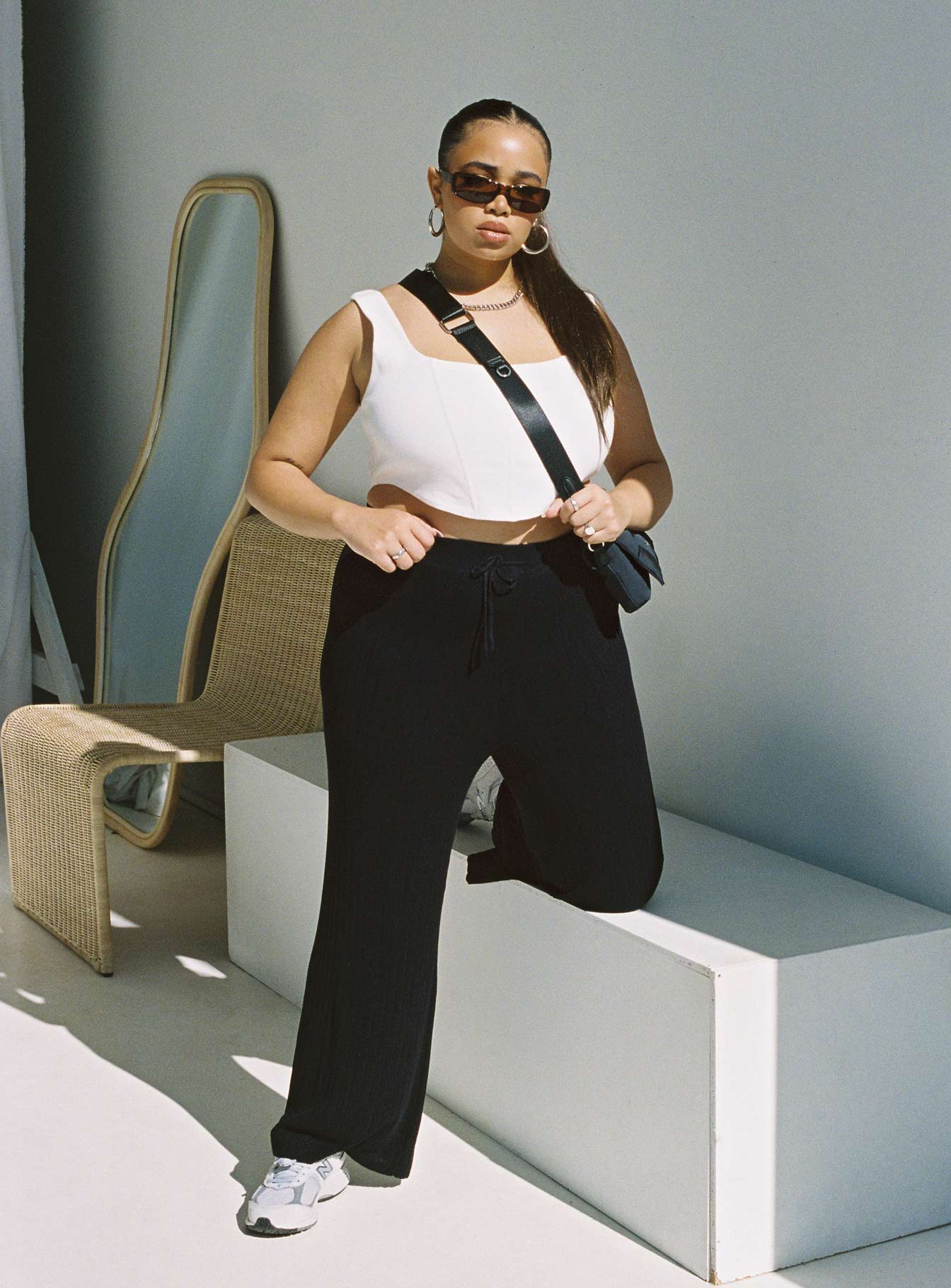 Majid Pants Black Curve-Vipp Girl