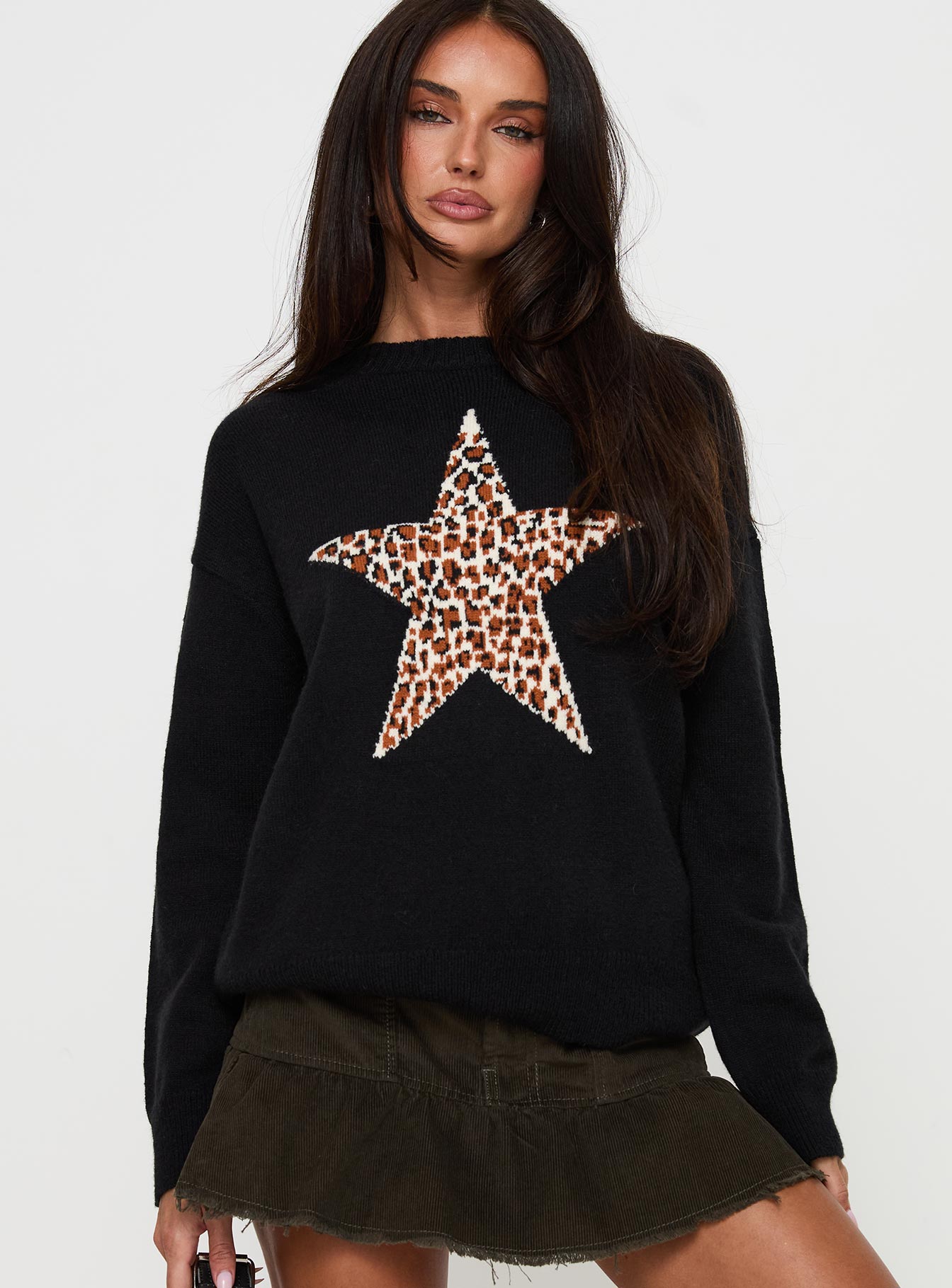 Run The Party Knit Sweater Black-Vipp Girl