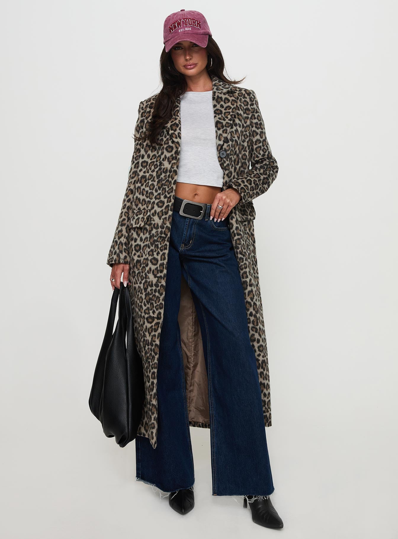 Cosmo Please Coat Leopard-Vipp Girl