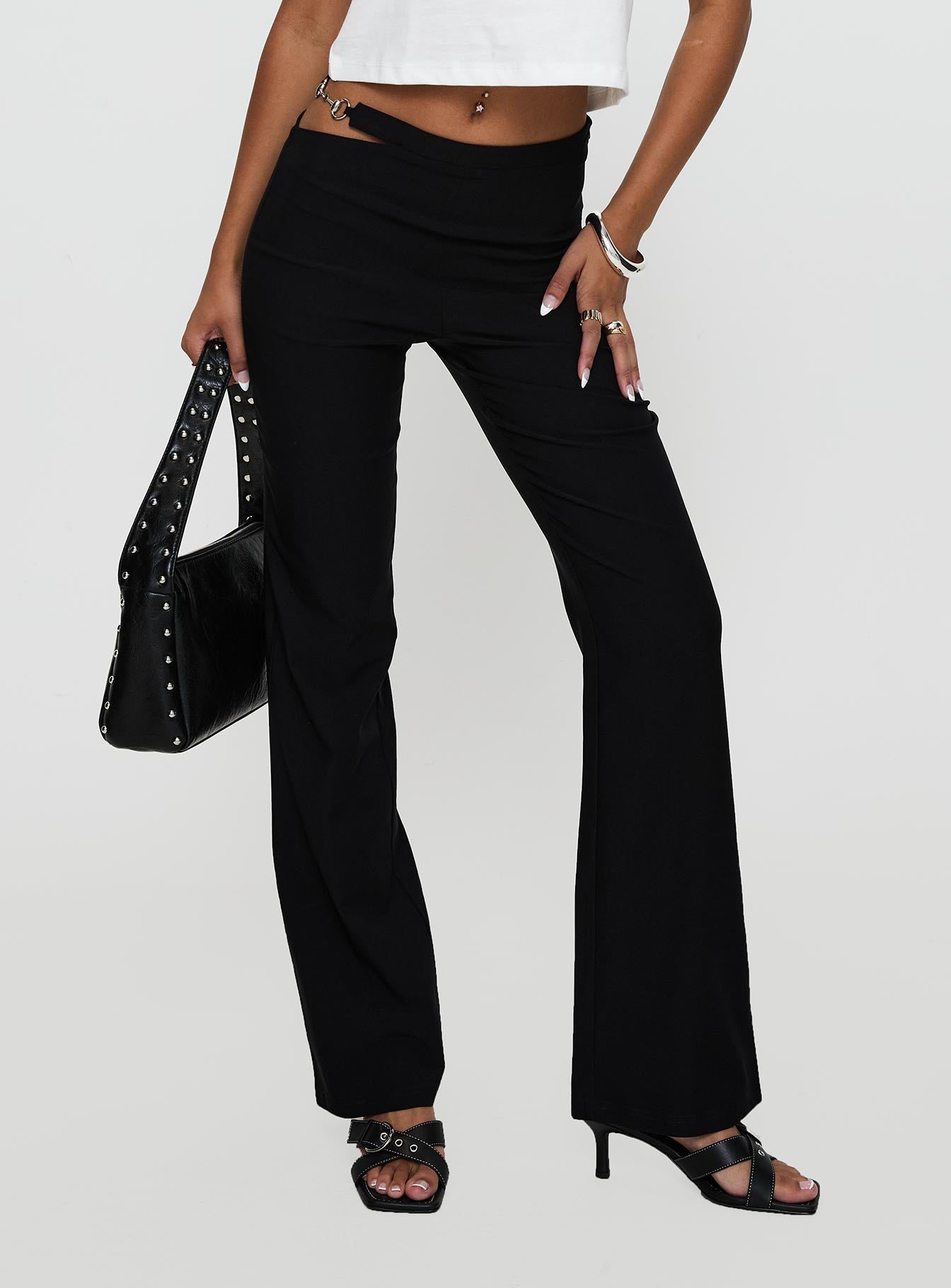 Eyes On You Flare Pants Black-Vipp Girl