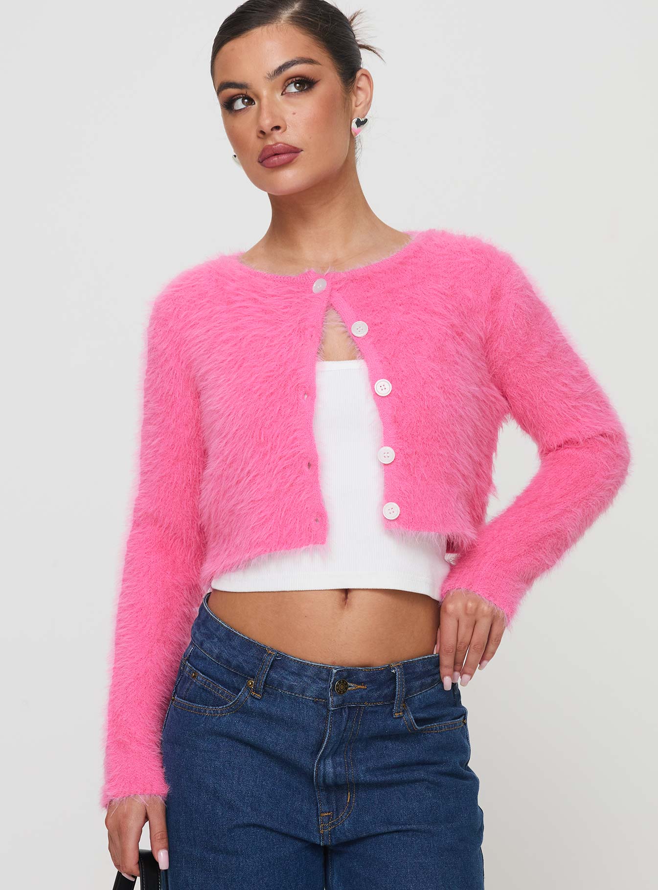 Just A Girl Cardigan Pink-Vipp Girl