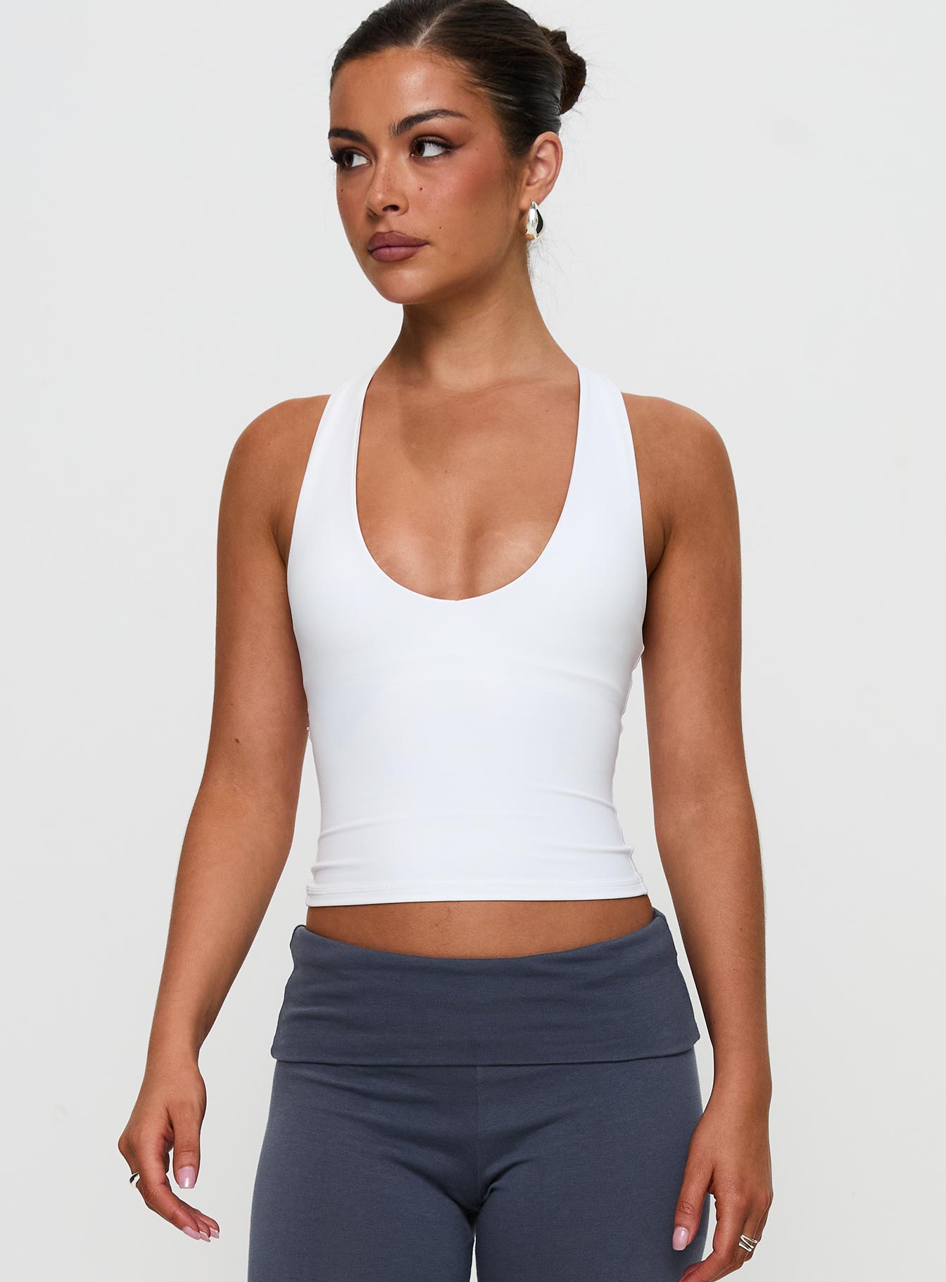 Fast Track Longline Active Tank Top White-Vipp Girl