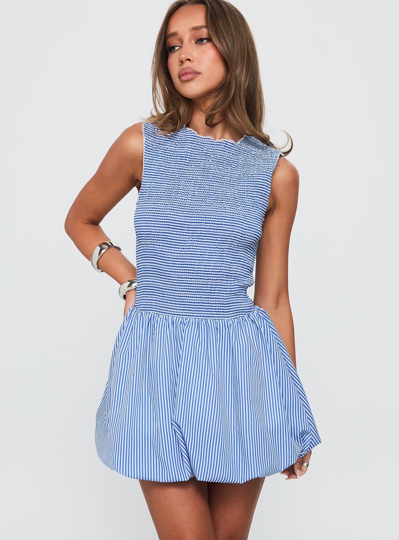 Narnie Mini Dress Blue-Vipp Girl