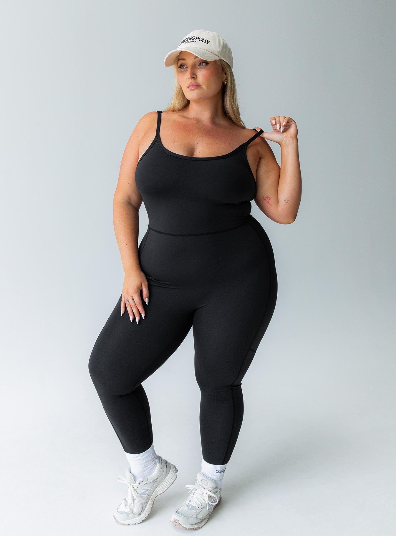 Go Getter Activewear Jumpsuit Black Curve-Vipp Girl