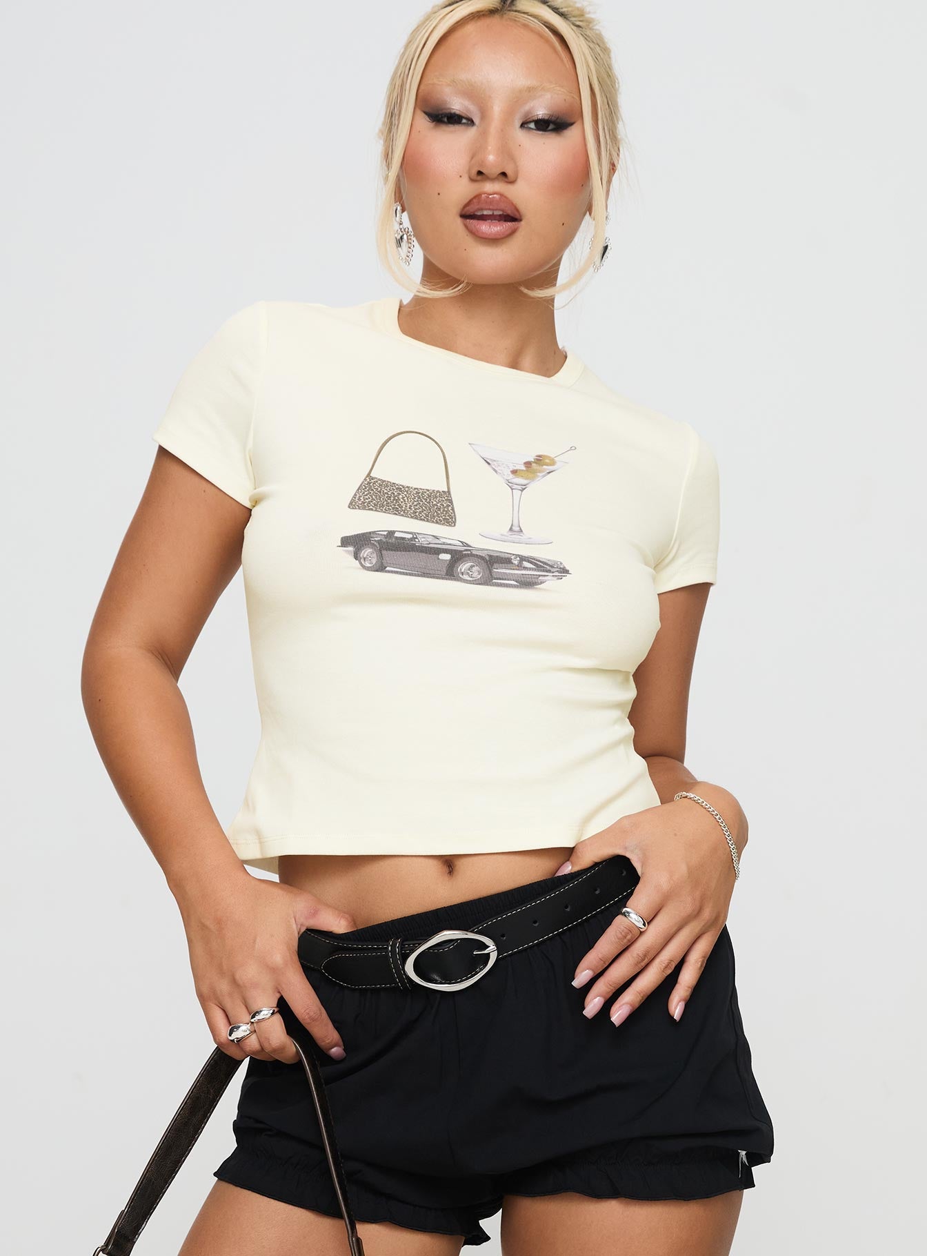 Marseille Manners Graphic Top Cream-Vipp Girl