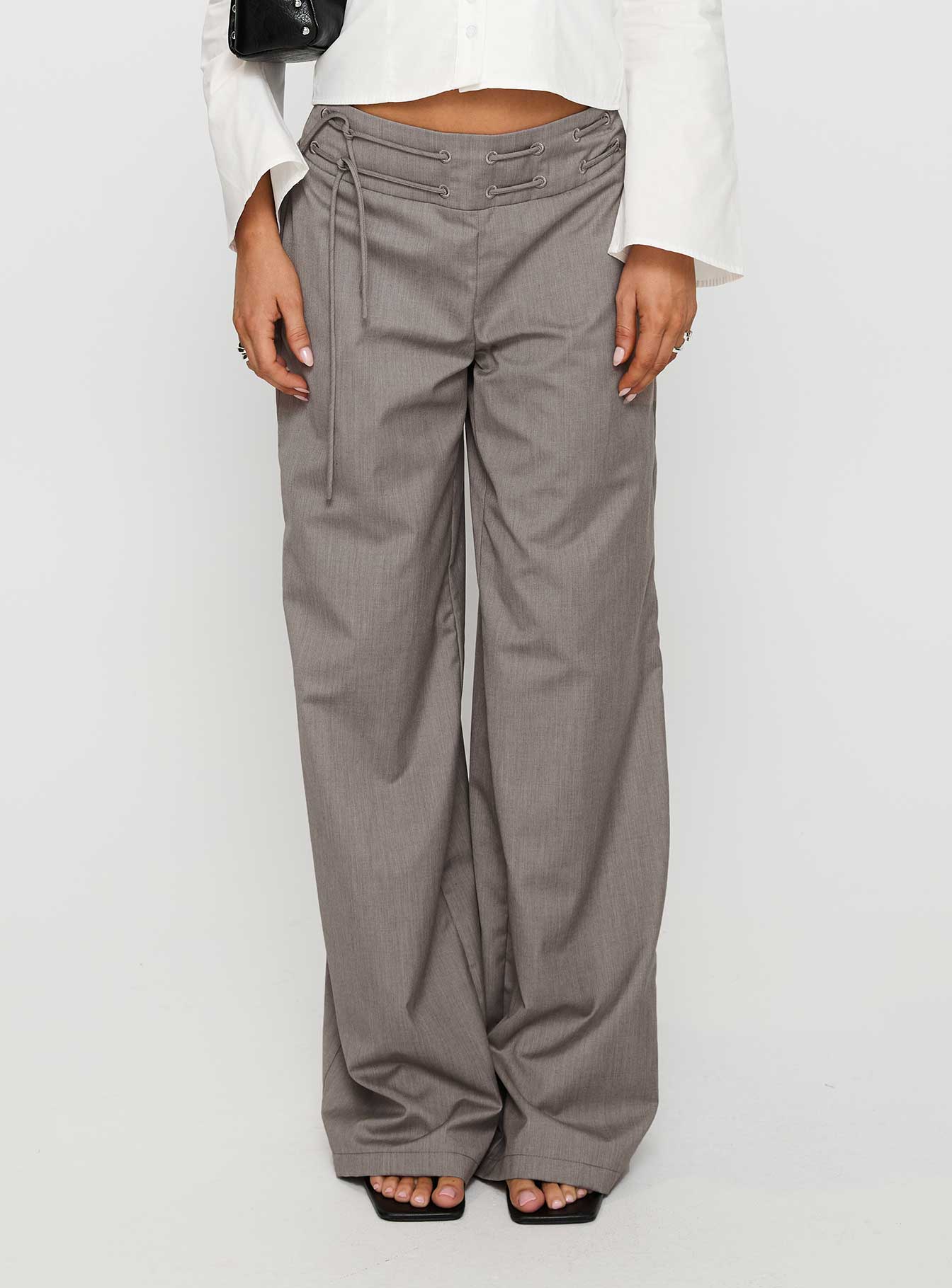 Just Have Fun Wide Leg Pant Grey-Vipp Girl