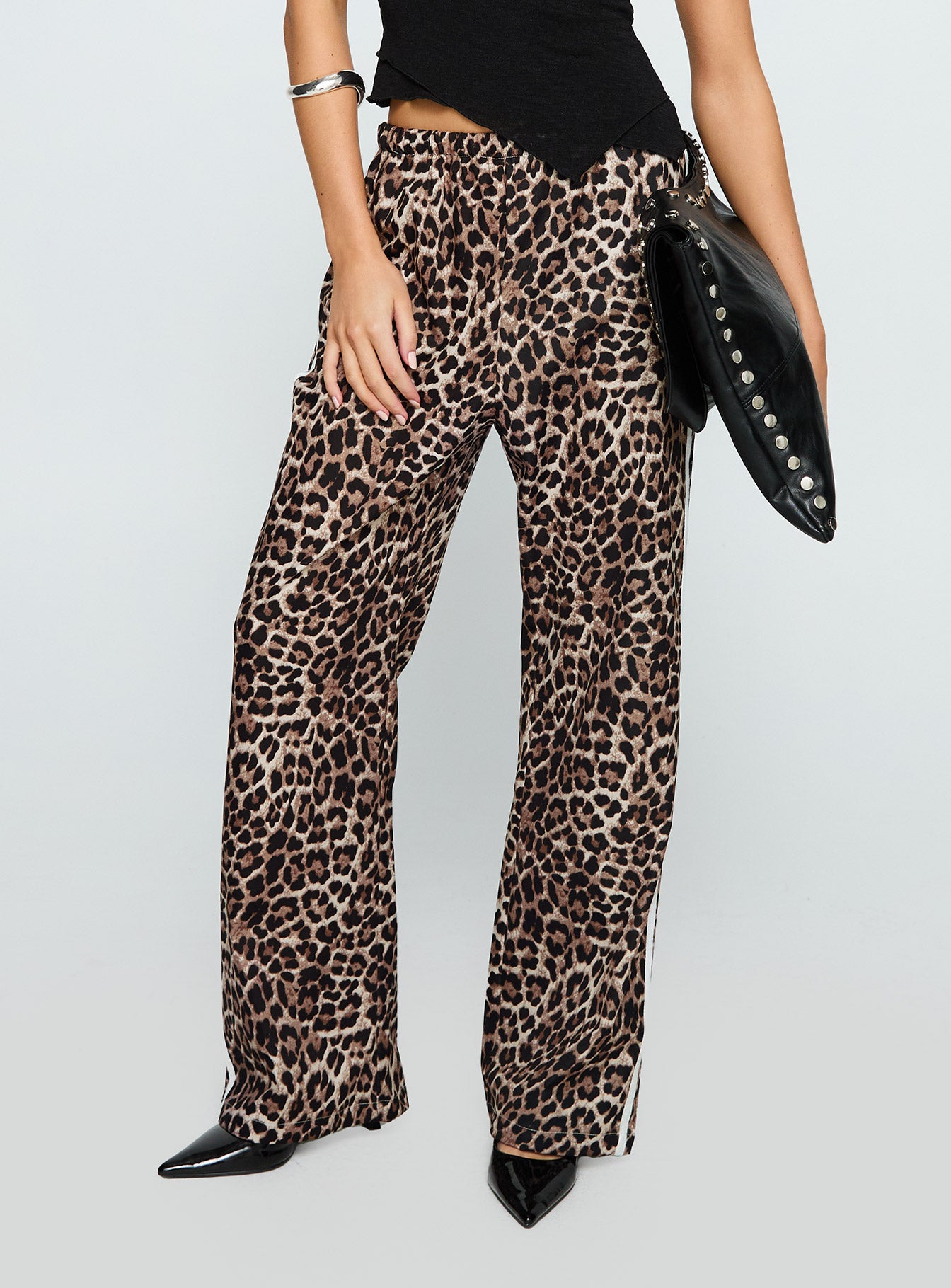 Buzzer Track Pants Leopard-Vipp Girl