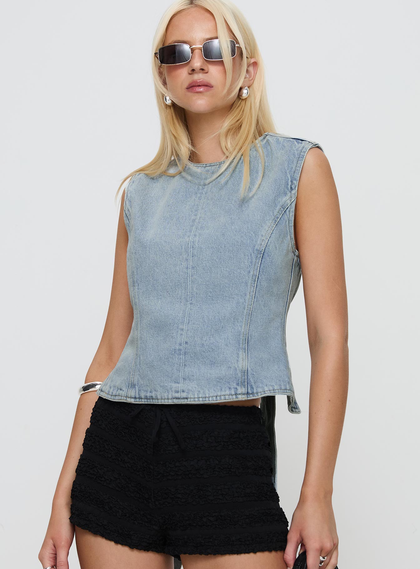 Countryside Top Classic Denim-Vipp Girl