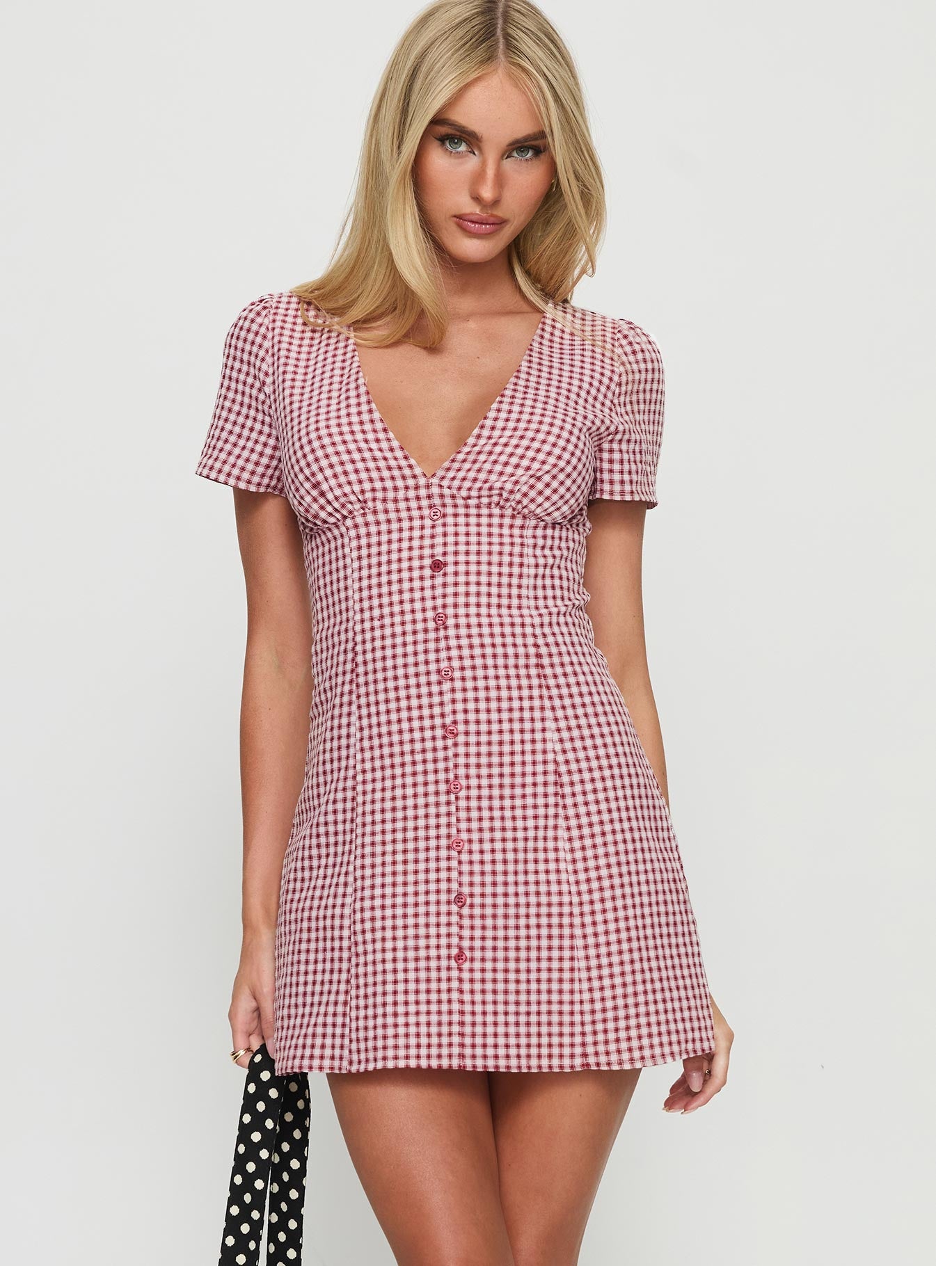 Loveliness Playsuit Red Check-Vipp Girl