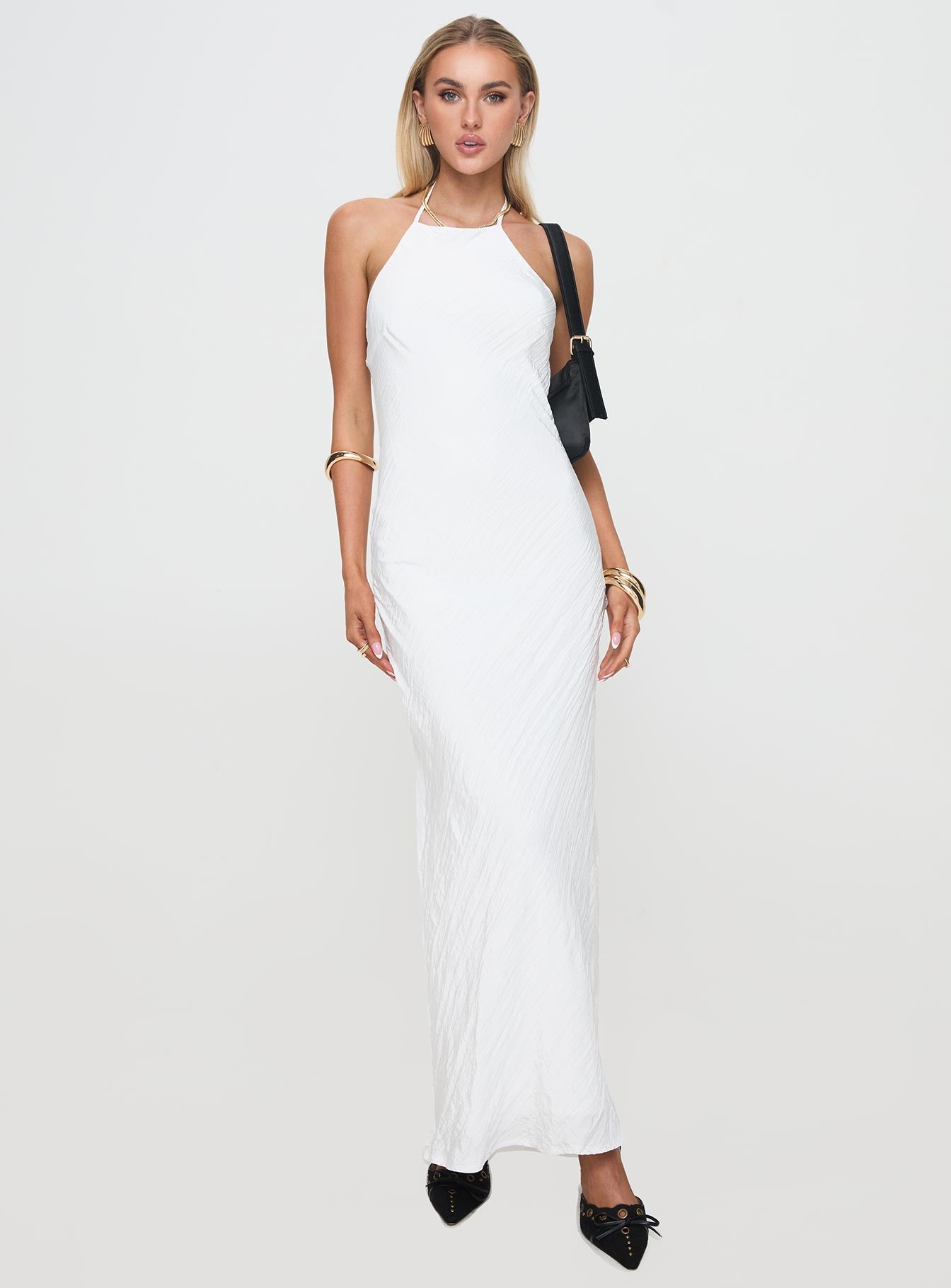 Just Peachy Maxi Dress White-Vipp Girl