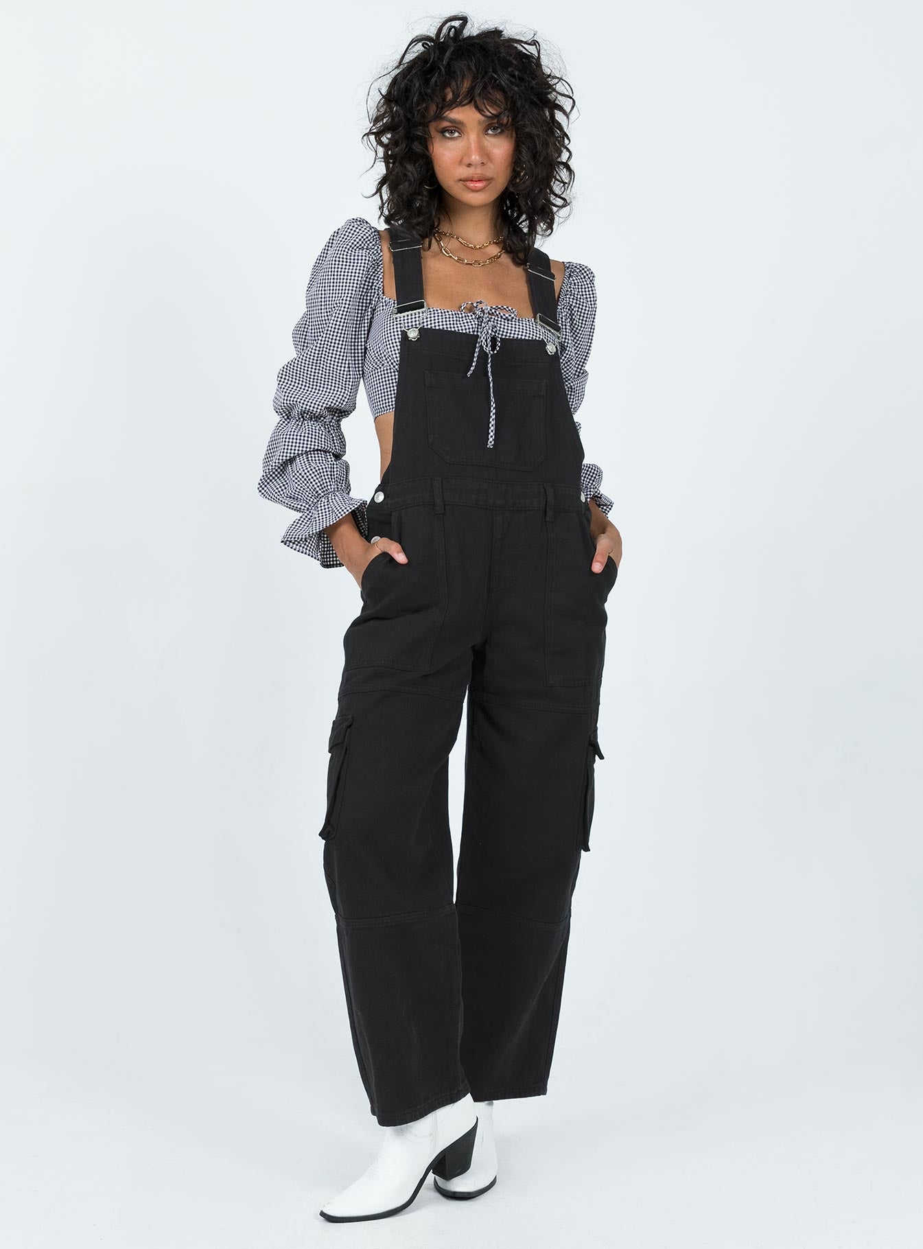 Cargo Overalls Black-Vipp Girl