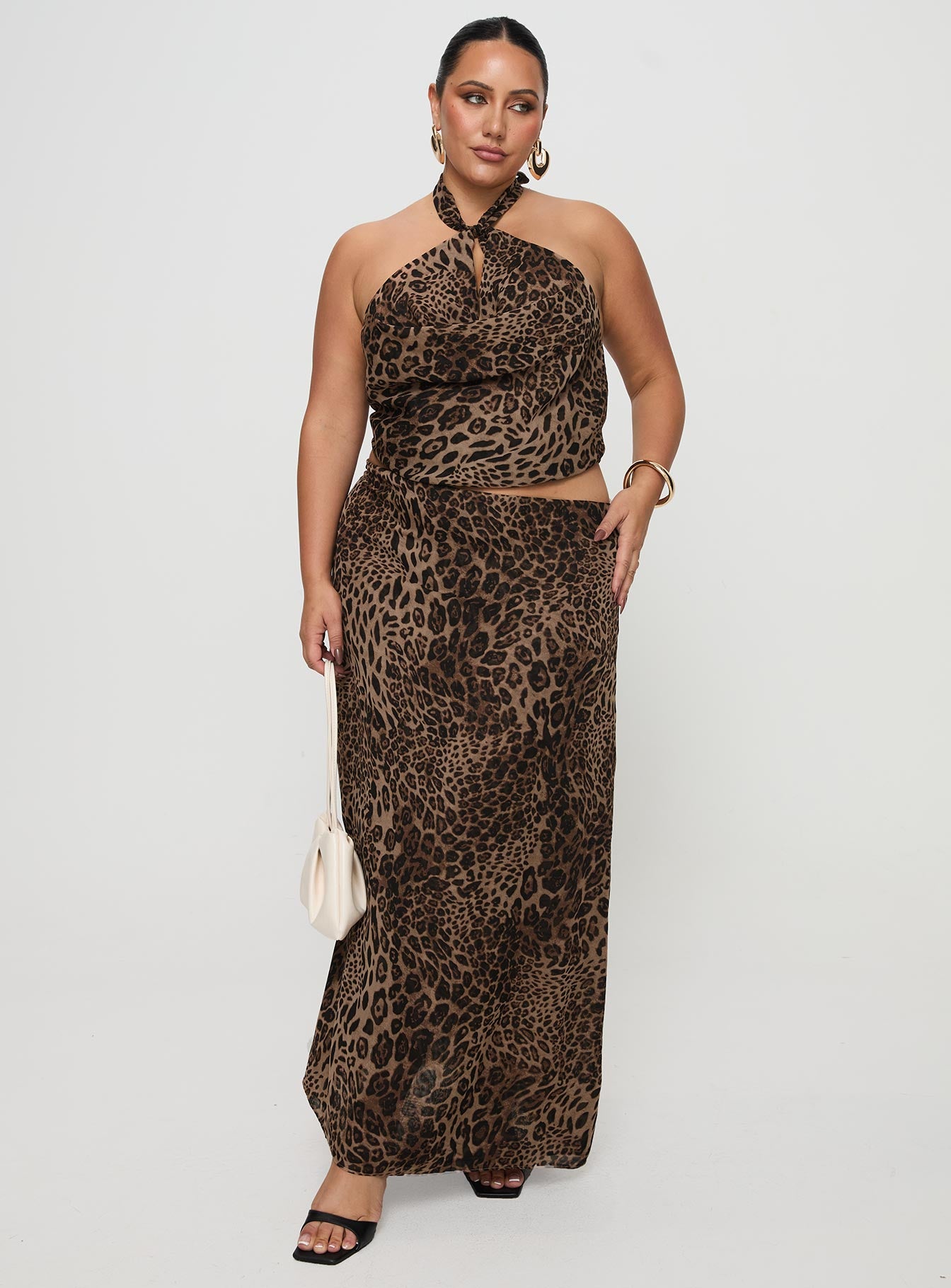 Eleganza Maxi Skirt Leopard Curve-Vipp Girl