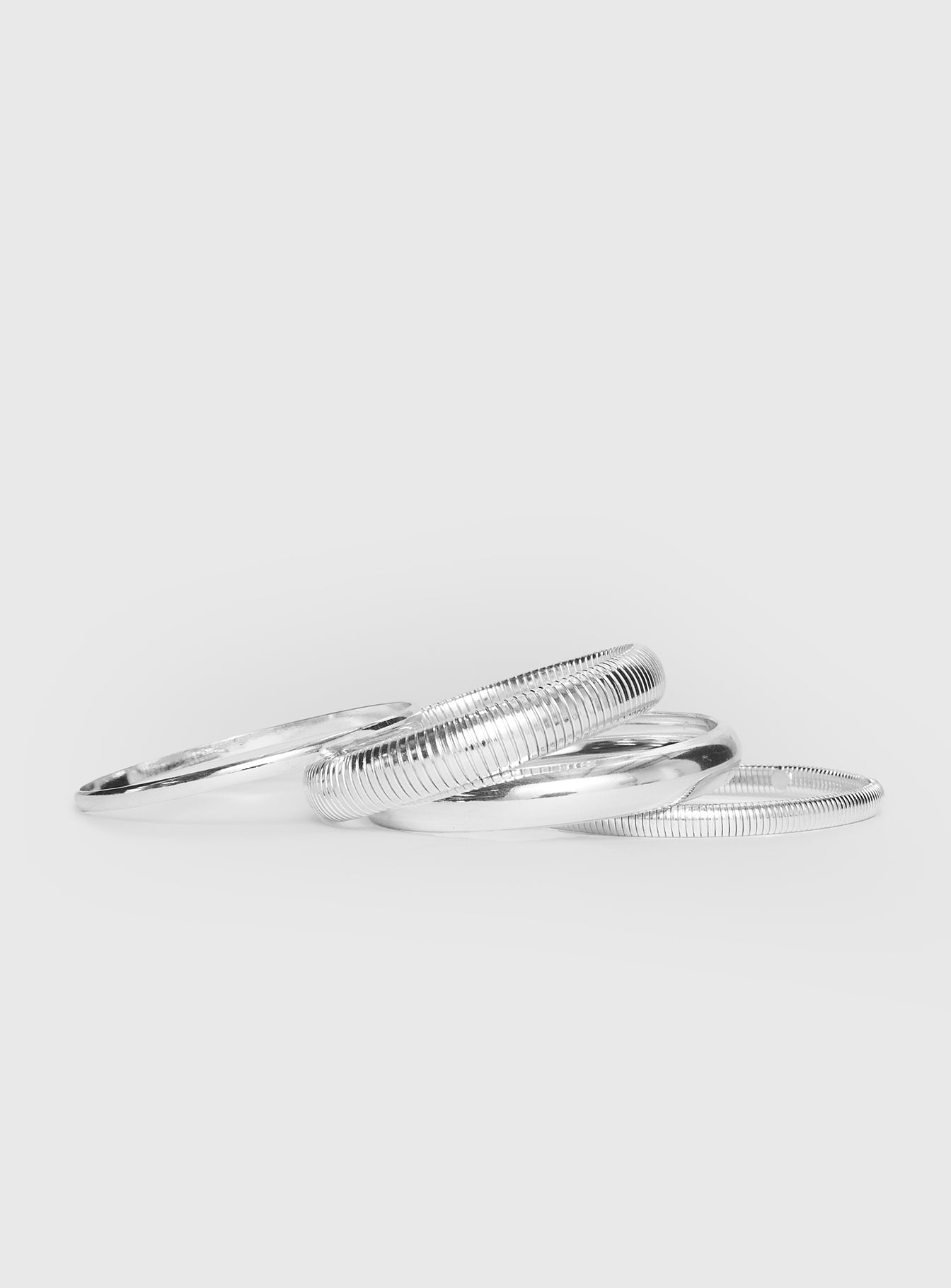 Dapperton Bangle Set Silver-Vipp Girl
