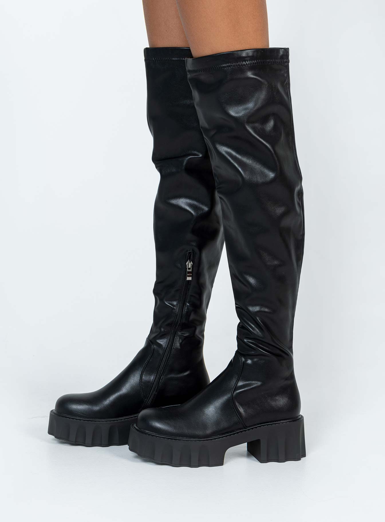 Costello Over the Knee Boots Black-Vipp Girl