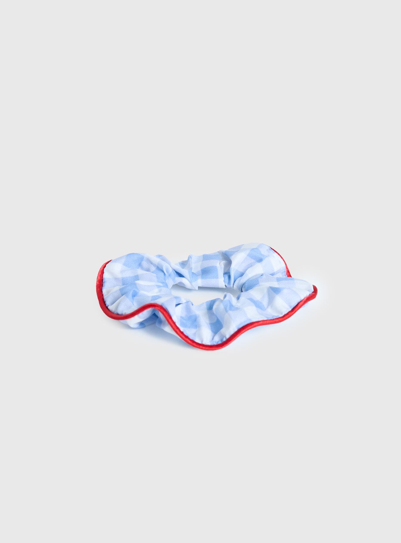 Deanie Scrunchie Blue Gingham-Vipp Girl