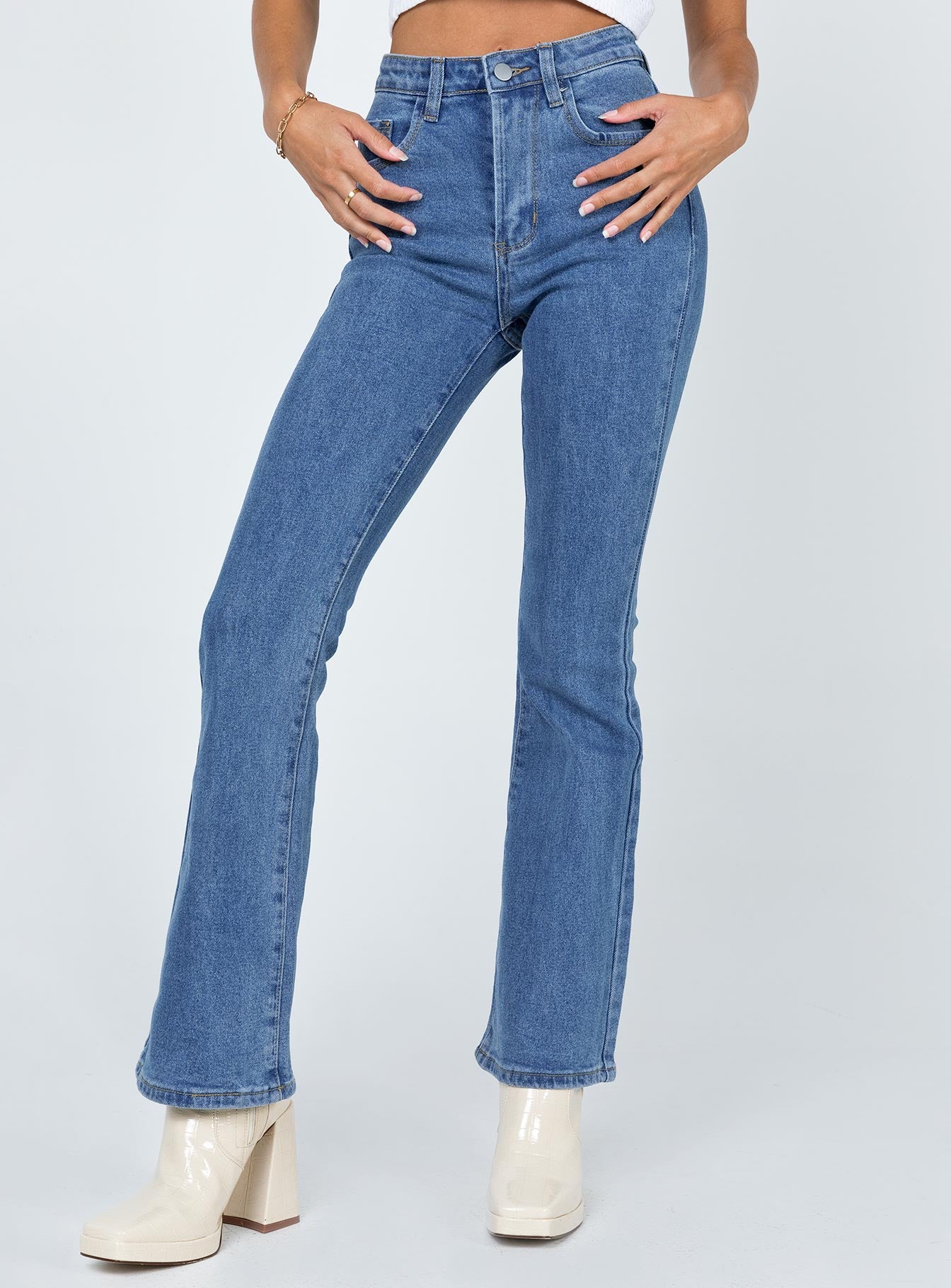 Dark Wash Flare Jean Denim-Vipp Girl