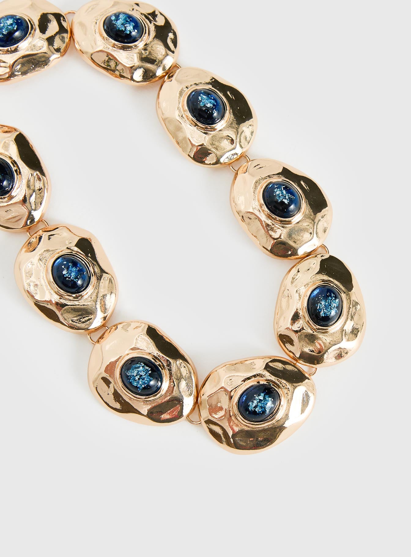 Donella Chunky Stone Necklace Gold-Vipp Girl