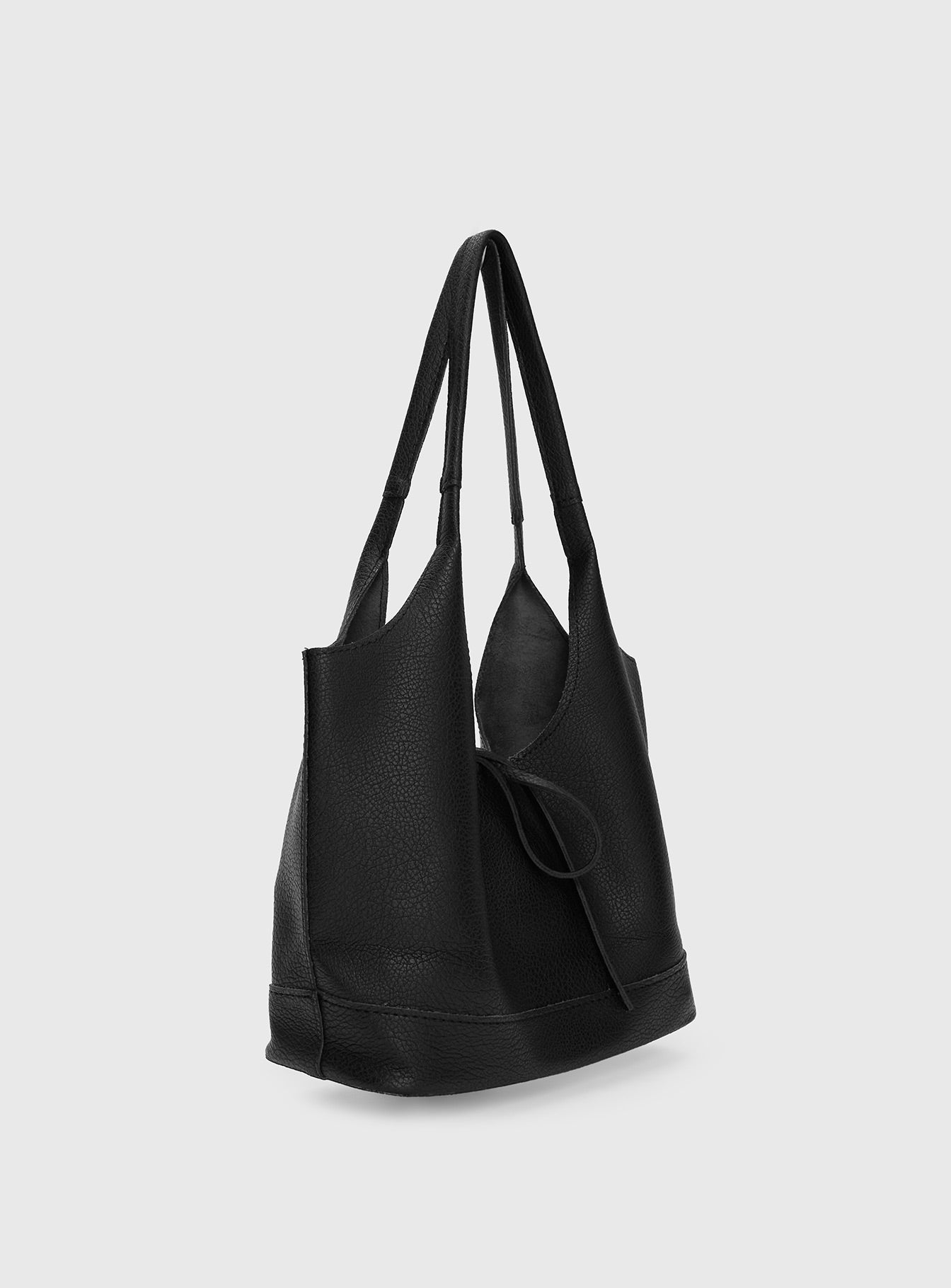 Nonstop Bow Detail Shoulder Bag Black-Vipp Girl