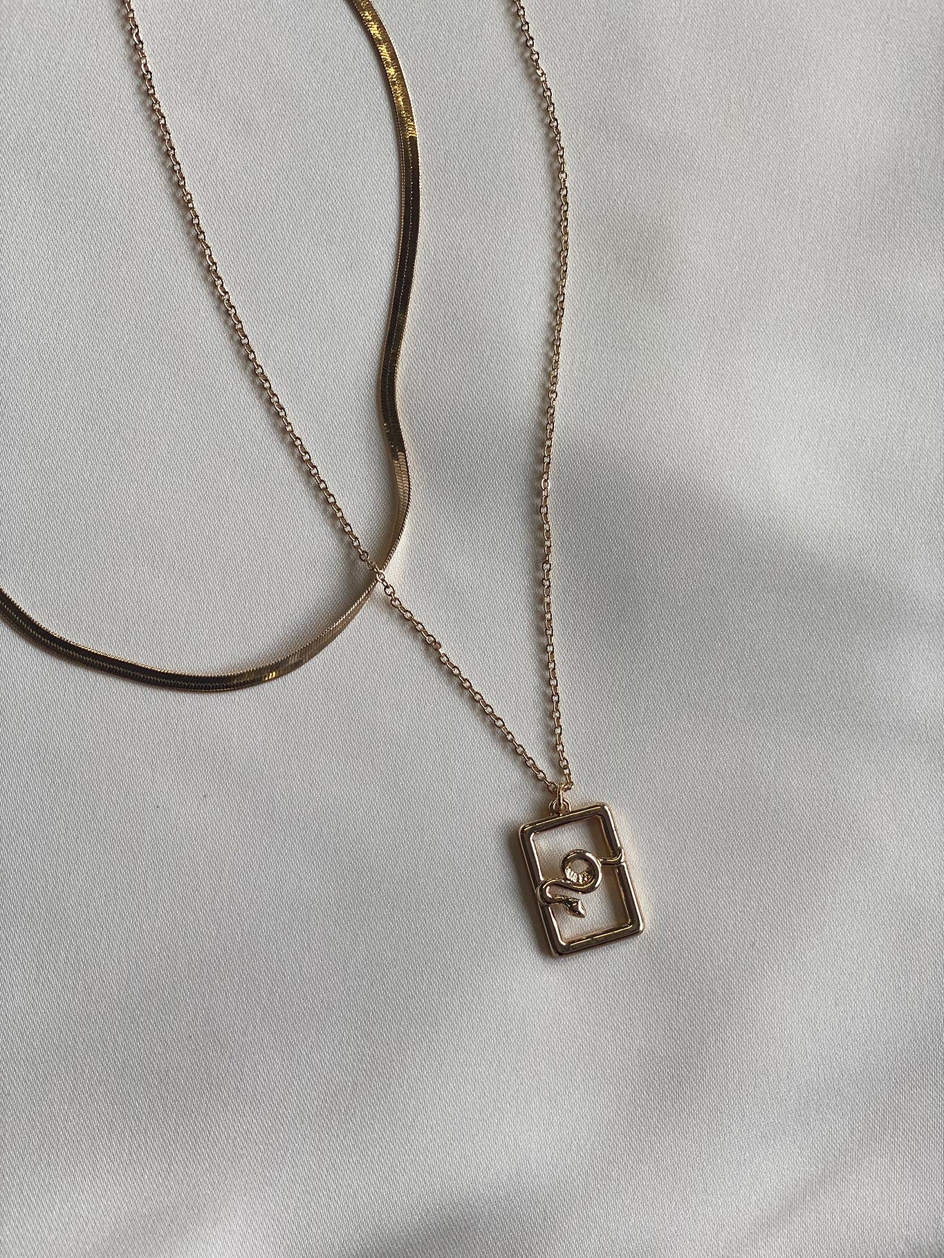 Mani Serpent Necklace Gold-Vipp Girl