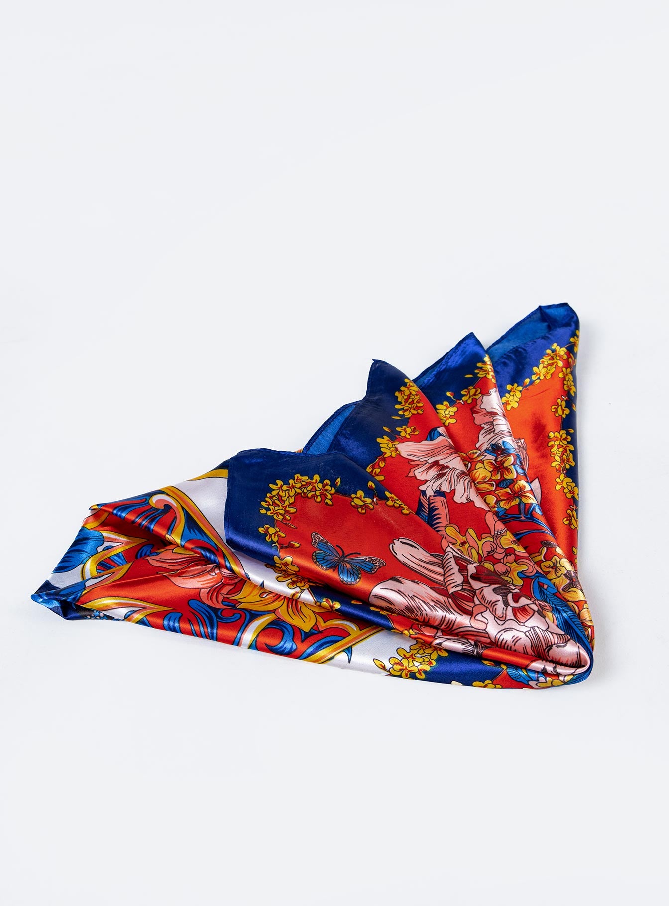 Milano Satin Scarf Navy-Vipp Girl