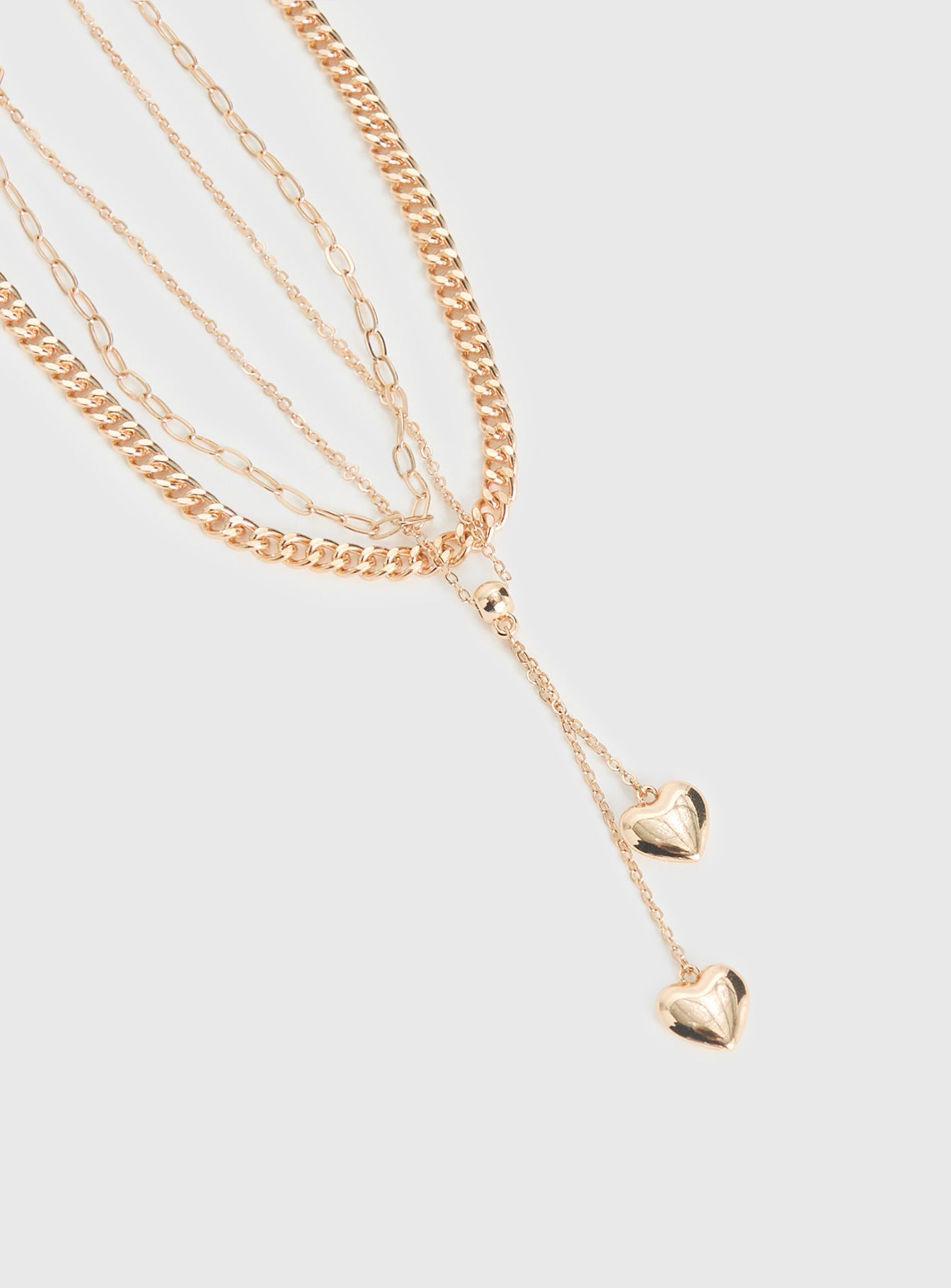 Denmark Layered Necklace Gold-Vipp Girl