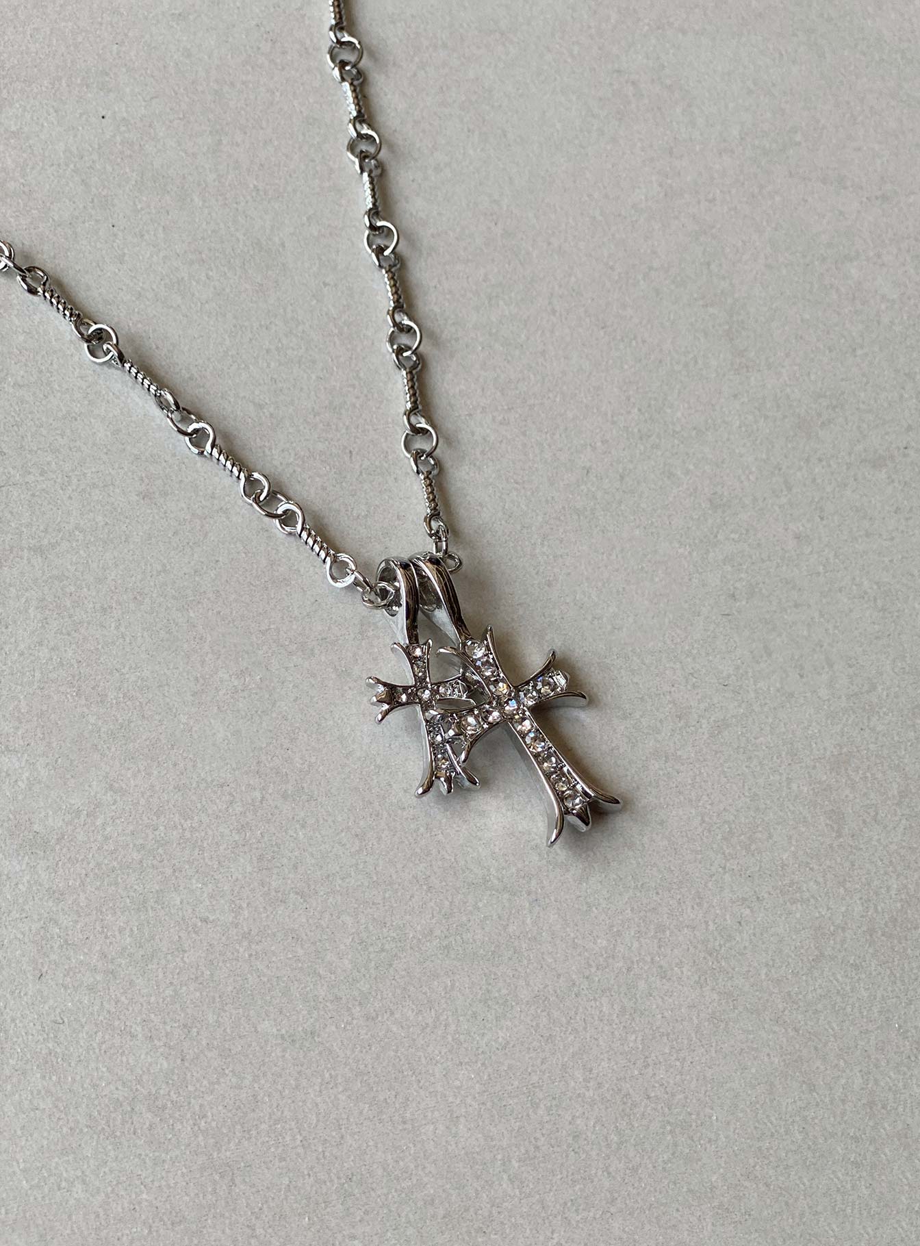 Curtis Cross Necklace Silver-Vipp Girl