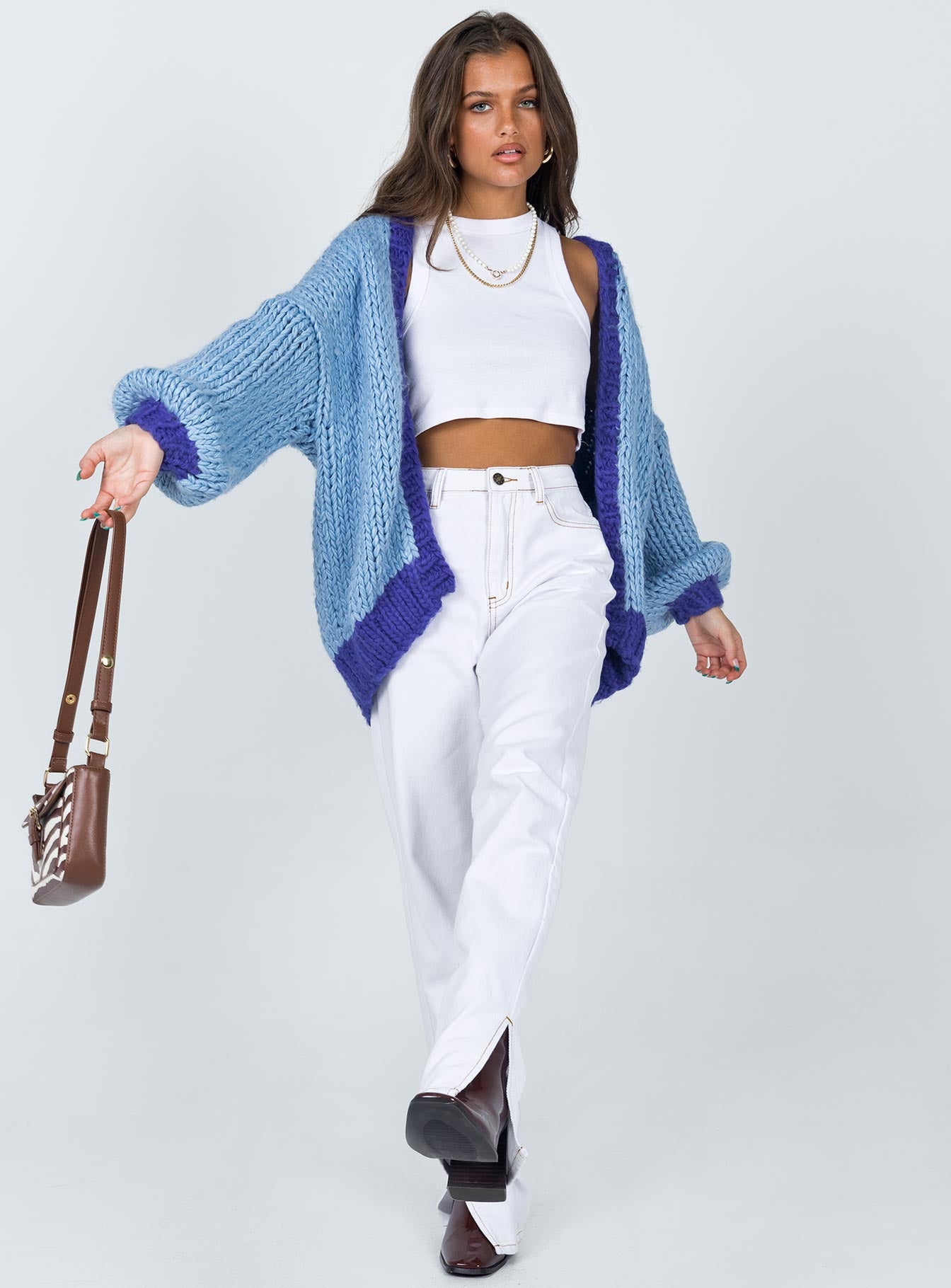 Lester Knit Cardigan Blue-Vipp Girl