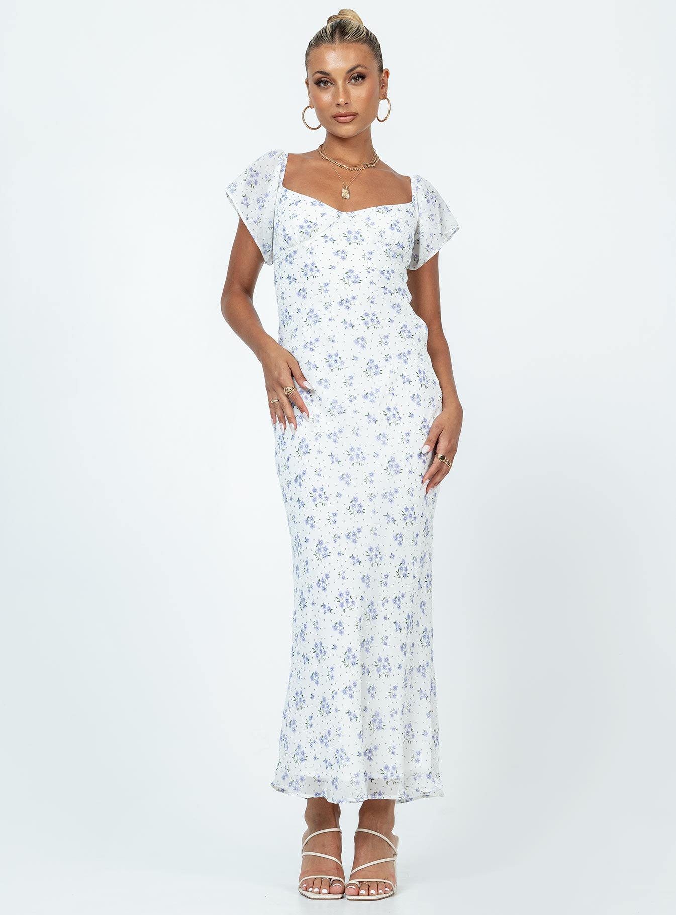 Hera Maxi Dress White Floral-Vipp Girl
