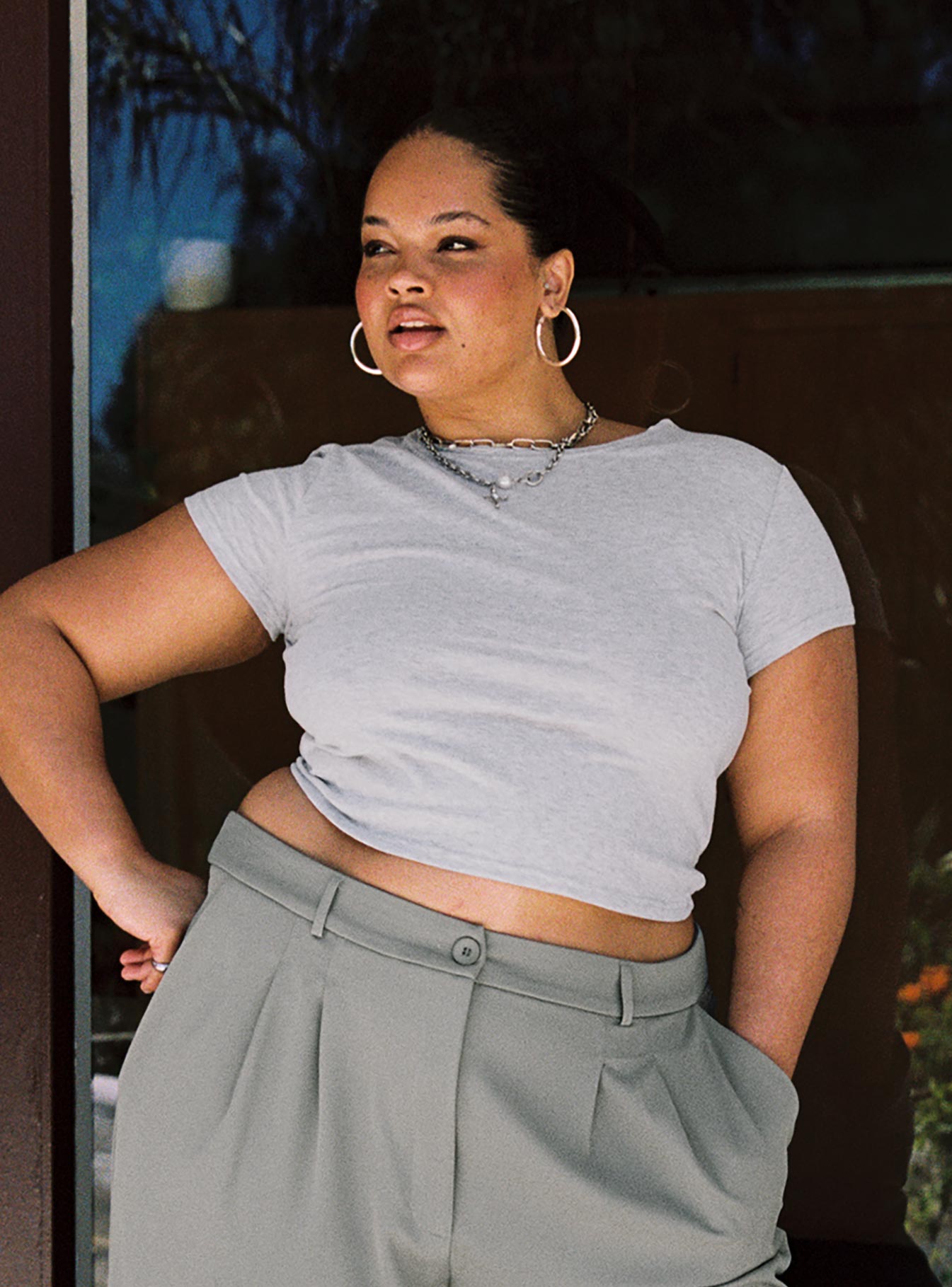 Lex Top Grey Curve-Vipp Girl