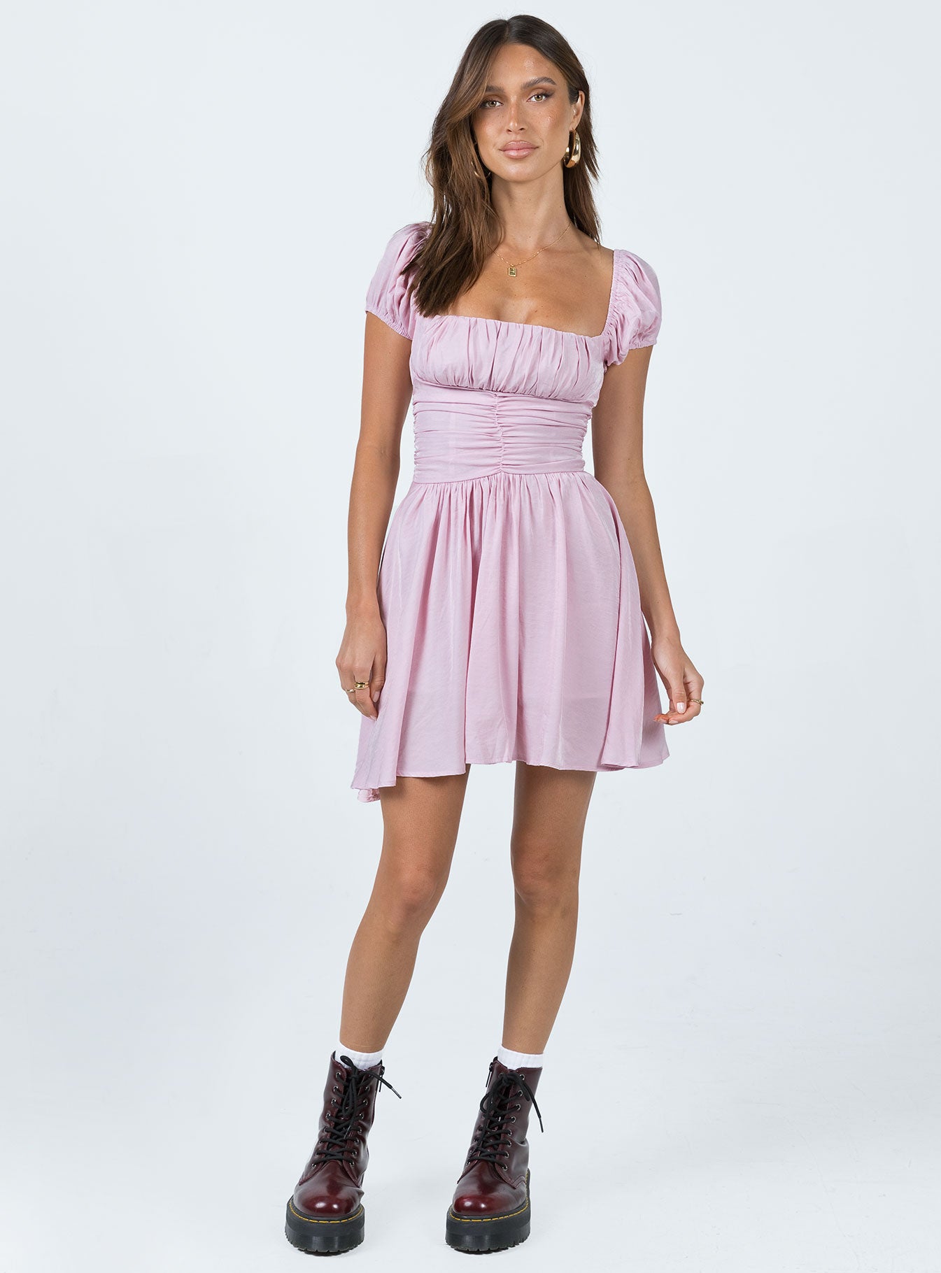Petal Mini Dress Pink-Vipp Girl