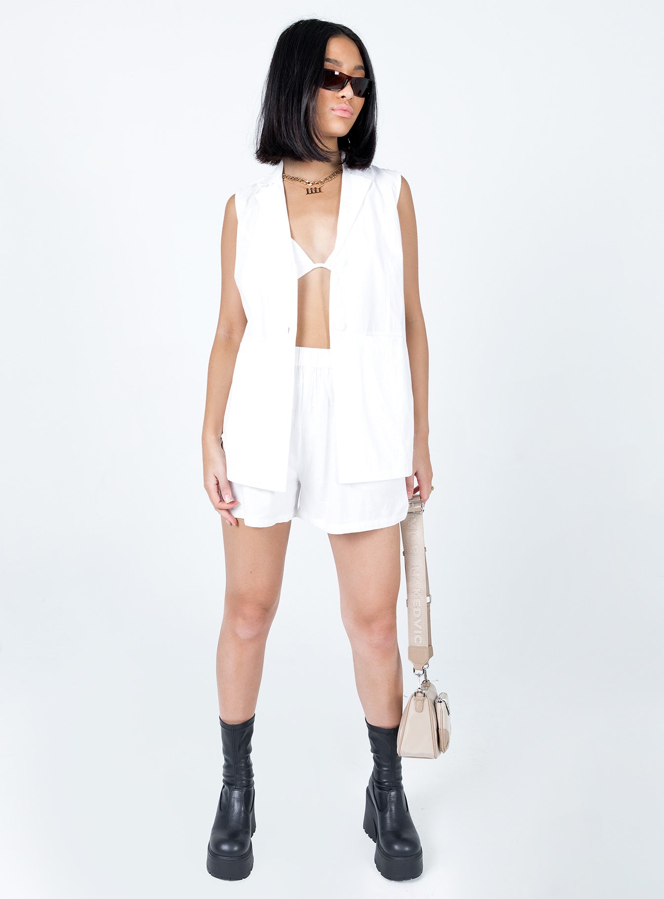 Noah Vest Set White-Vipp Girl