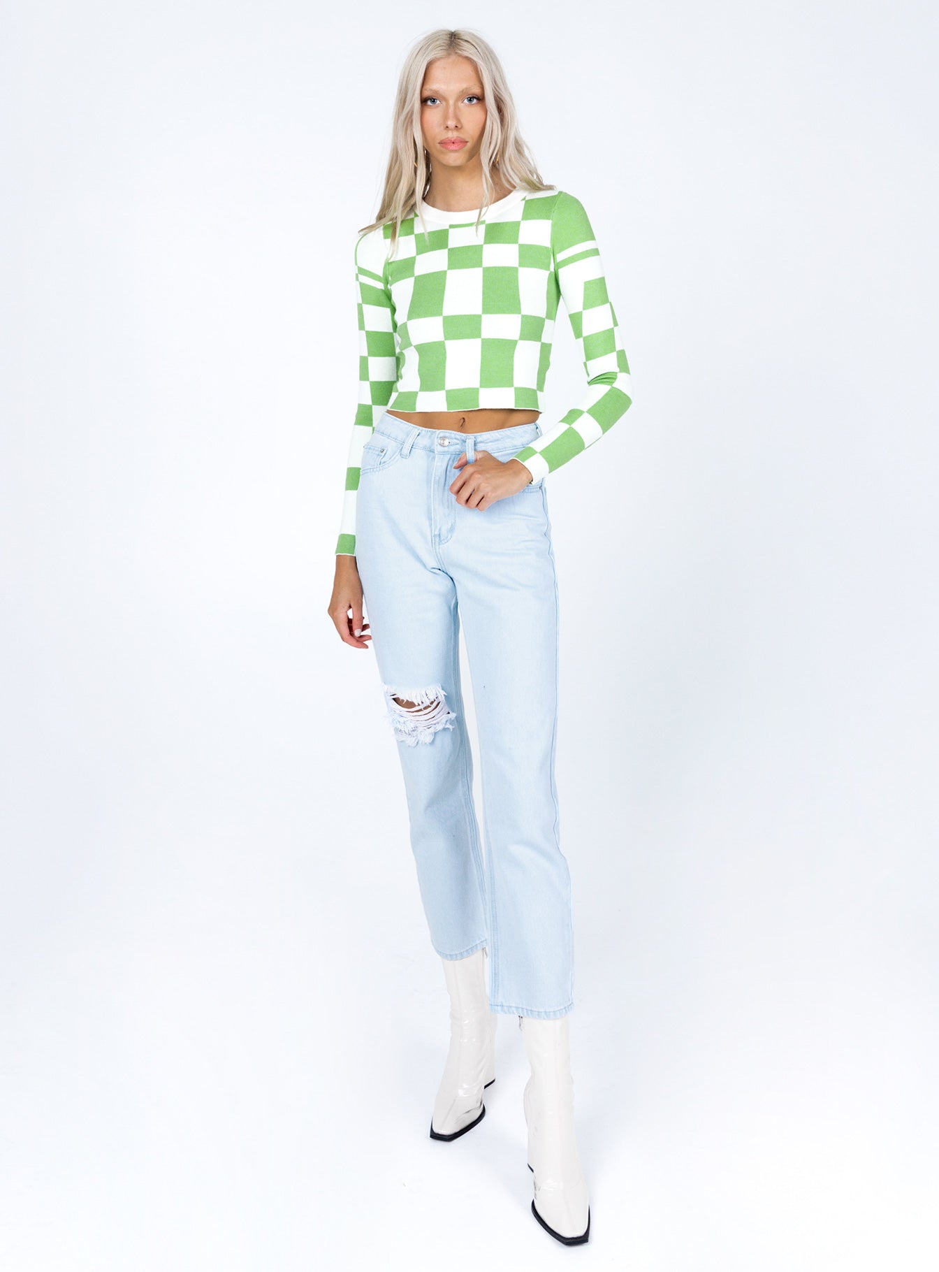 Palermo Straight Leg Light Wash Denim Jeans-Vipp Girl