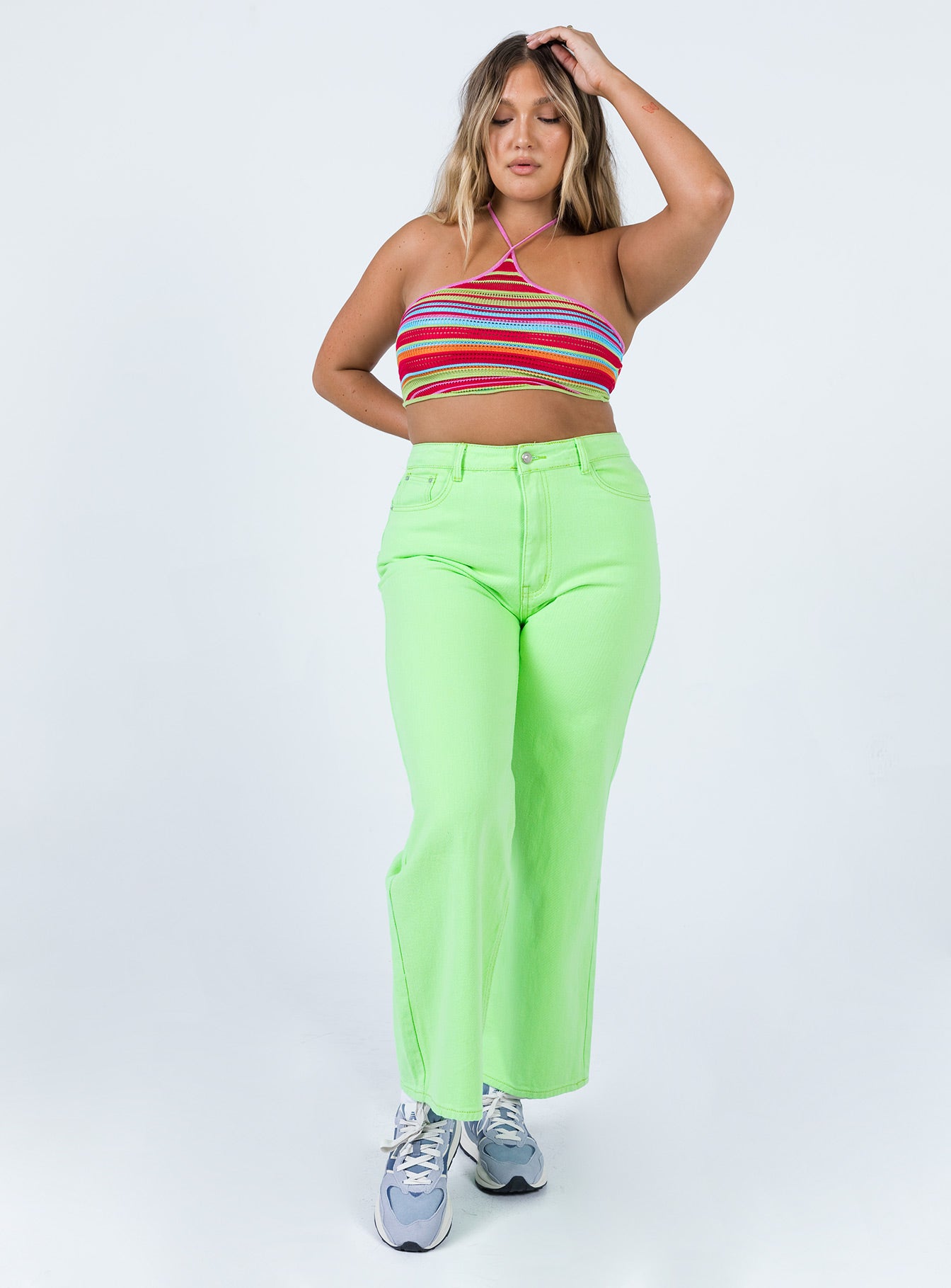 Denver Denim Jeans Lime Green-Vipp Girl