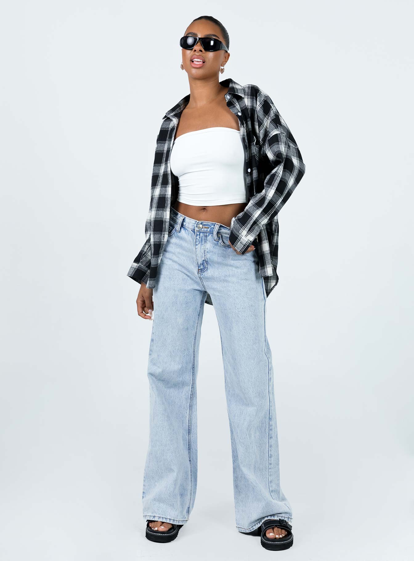 Oxley Shirt Black / White-Vipp Girl