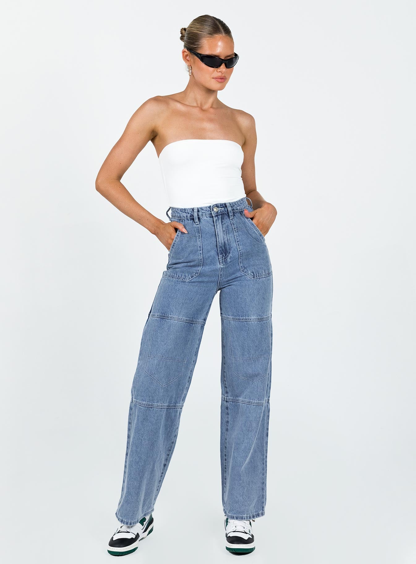 Calcetto Wide leg Denim Jean-Vipp Girl