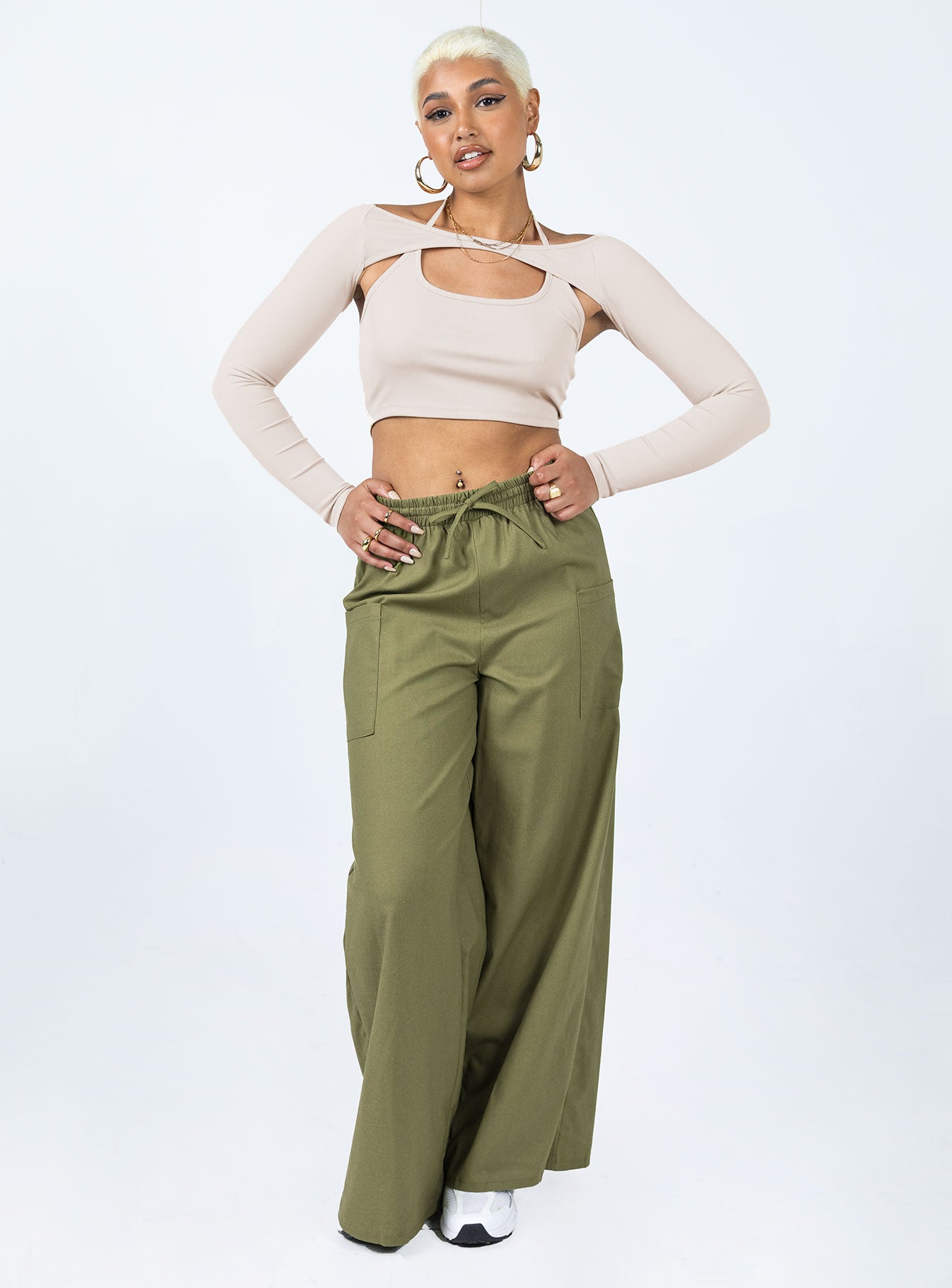 Brunie Pants Khaki-Vipp Girl