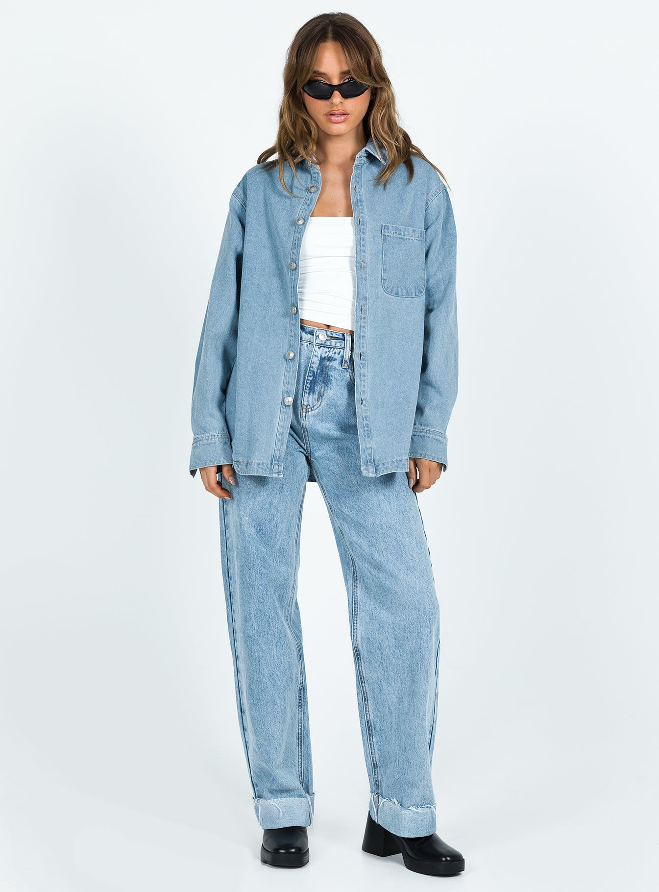 Lou Jacket Light Wash Denim-Vipp Girl
