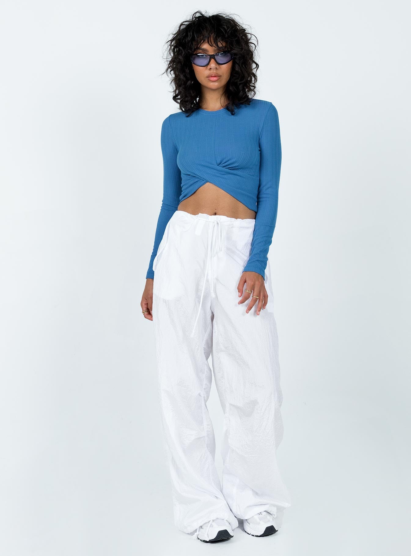 Culloden Long Sleeve Top Blue-Vipp Girl