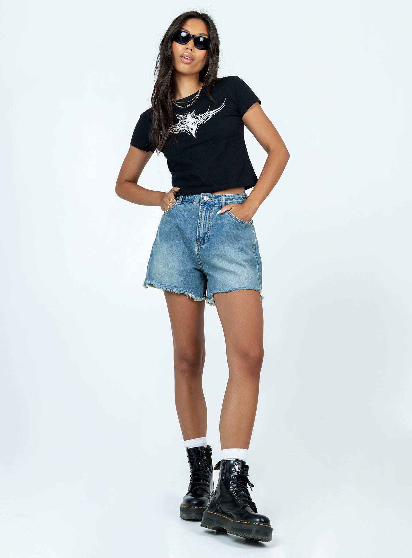 Norites Denim Shorts Denim-Vipp Girl