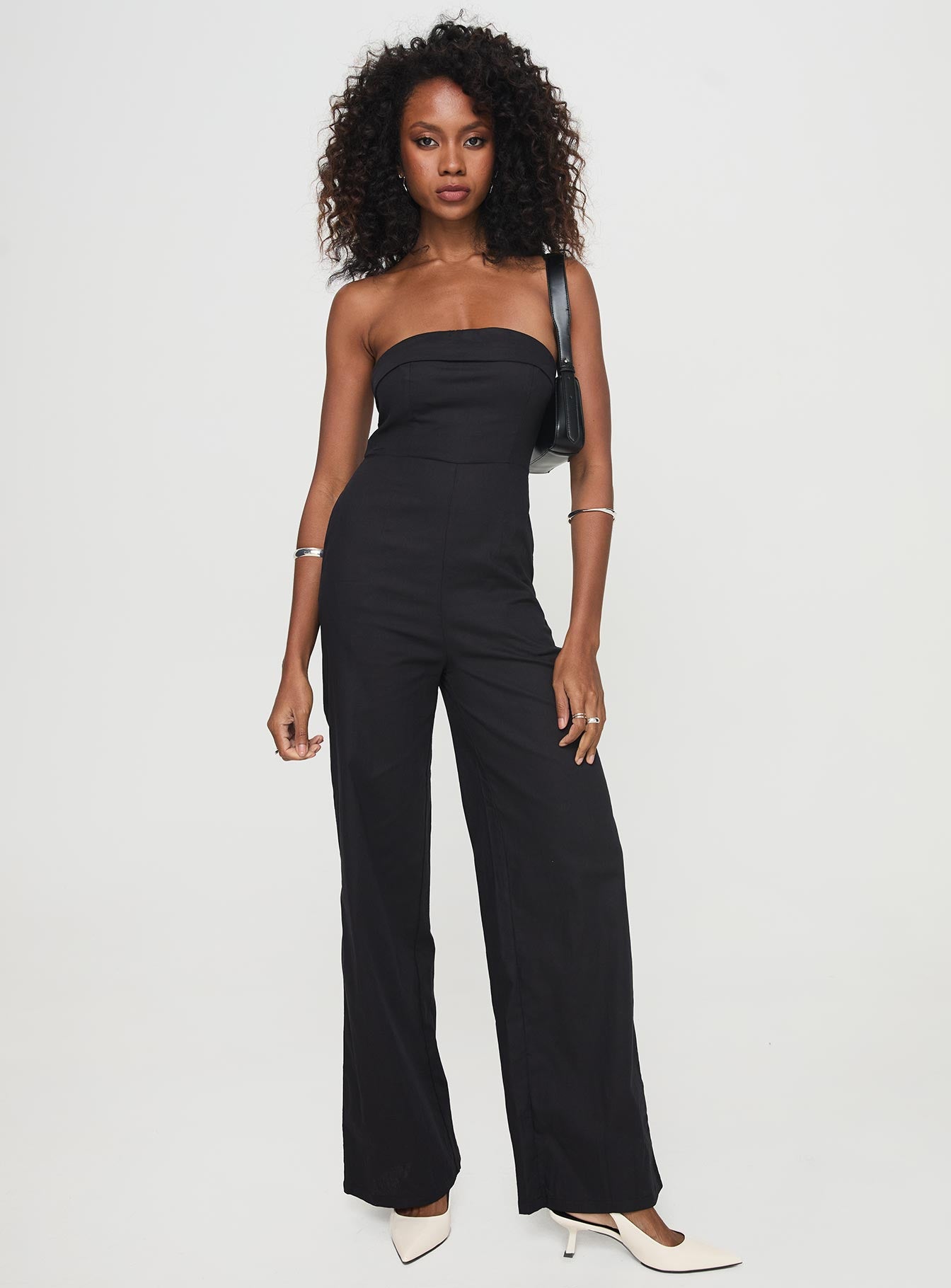 Luster Strapless Jumpsuit Black-Vipp Girl