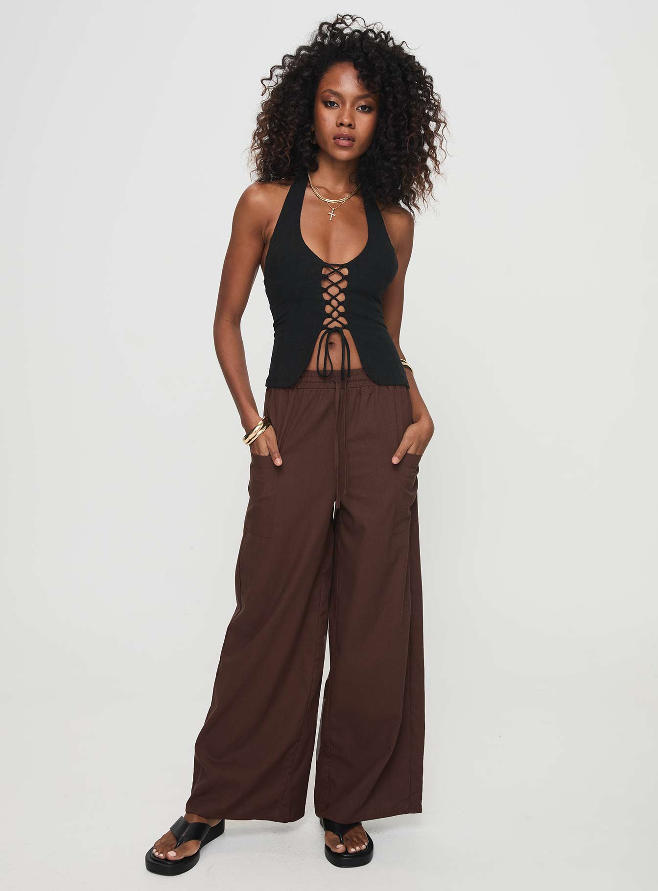 Brunie Pants Chocolate-Vipp Girl
