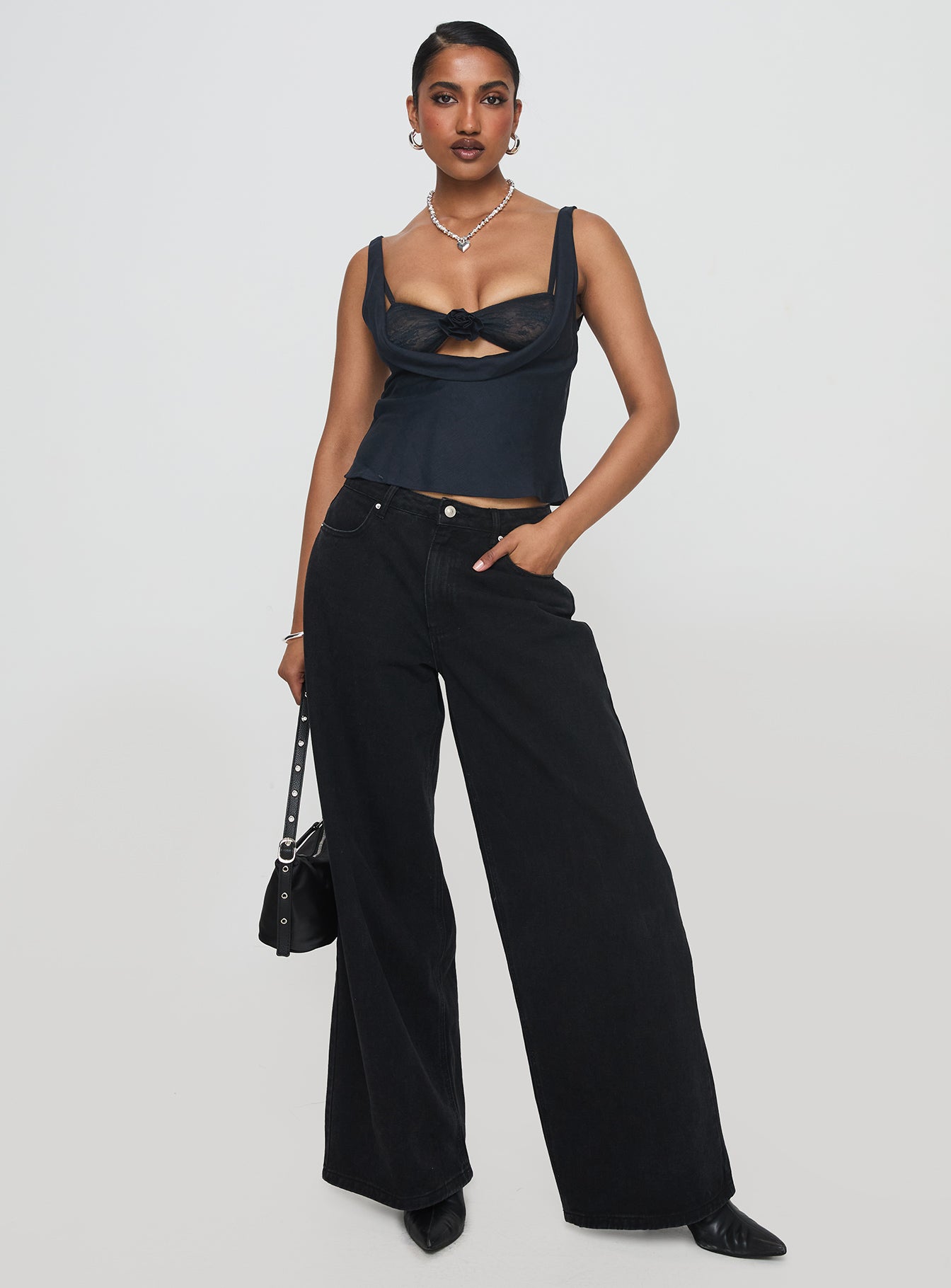 Delilah Top Navy-Vipp Girl